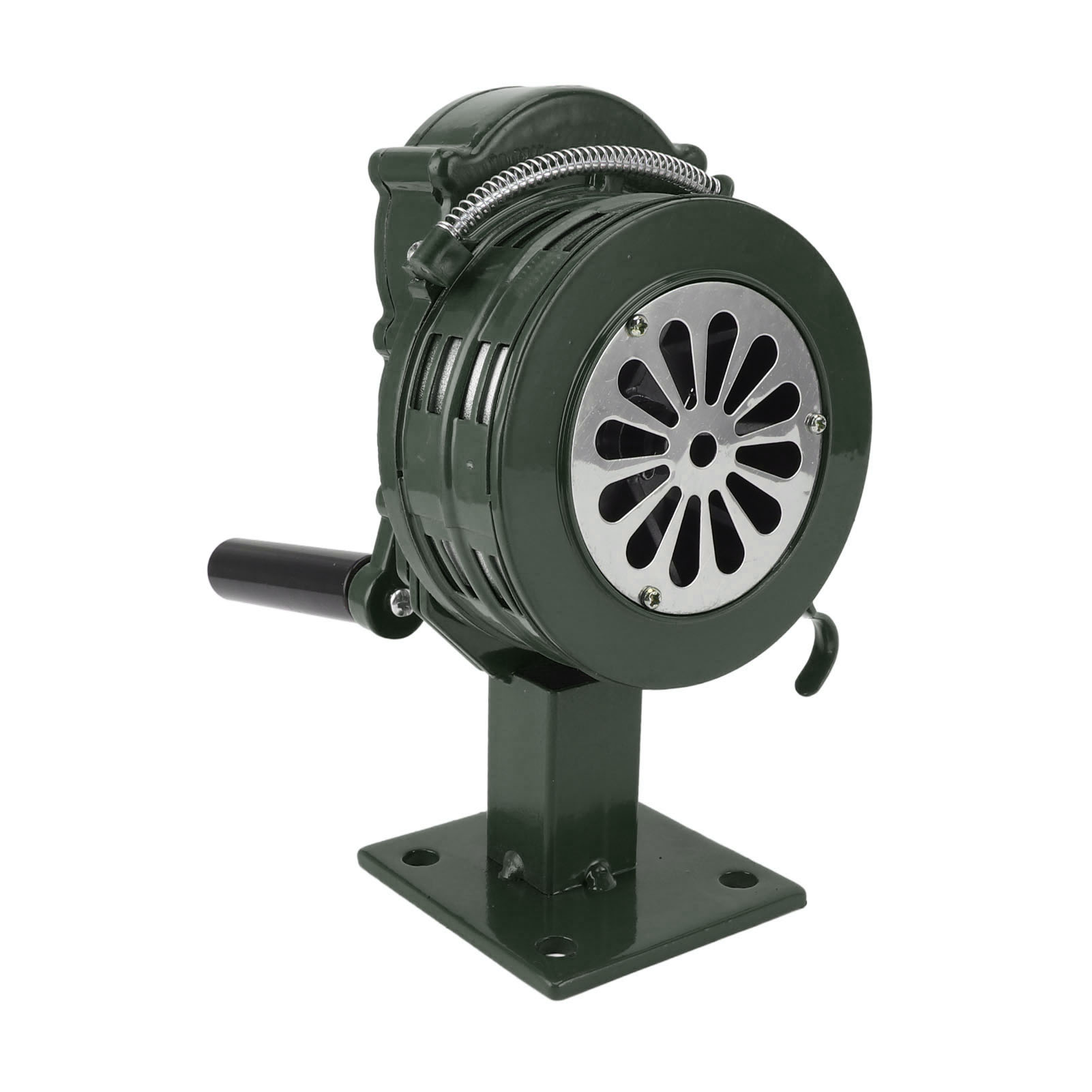 Kurbelsirene Aus Aluminiumlegierung, 110 Db, Leistungsstark, Tornado-alarm, Grün