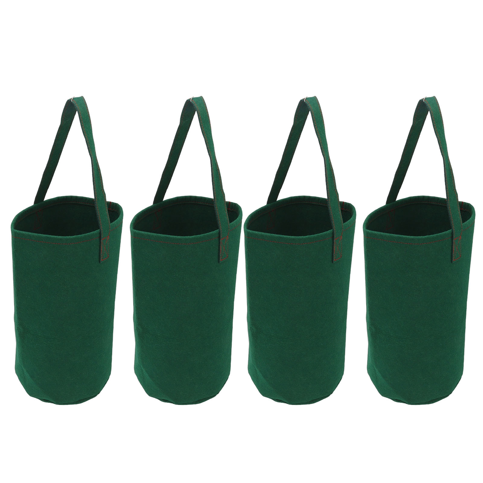 Set Mit 4 Hängeampeln Für Tomaten, Kräuter Und Erdbeeren, Grün.