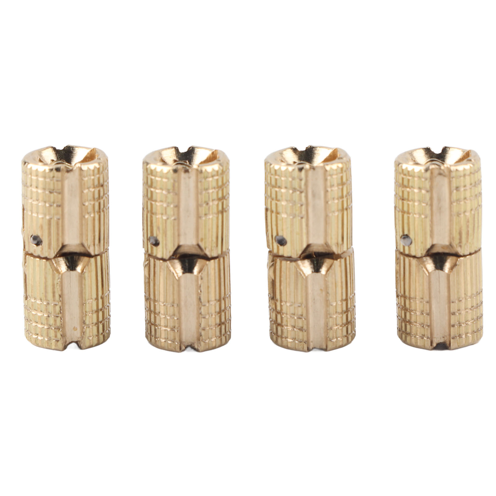 Set Mit 4 Unsichtbaren Scharnieren Aus Kupfer Und Messing Für Geschenkboxen, 180° Öffnungswinkel Und 8 Mm Durchmesser.