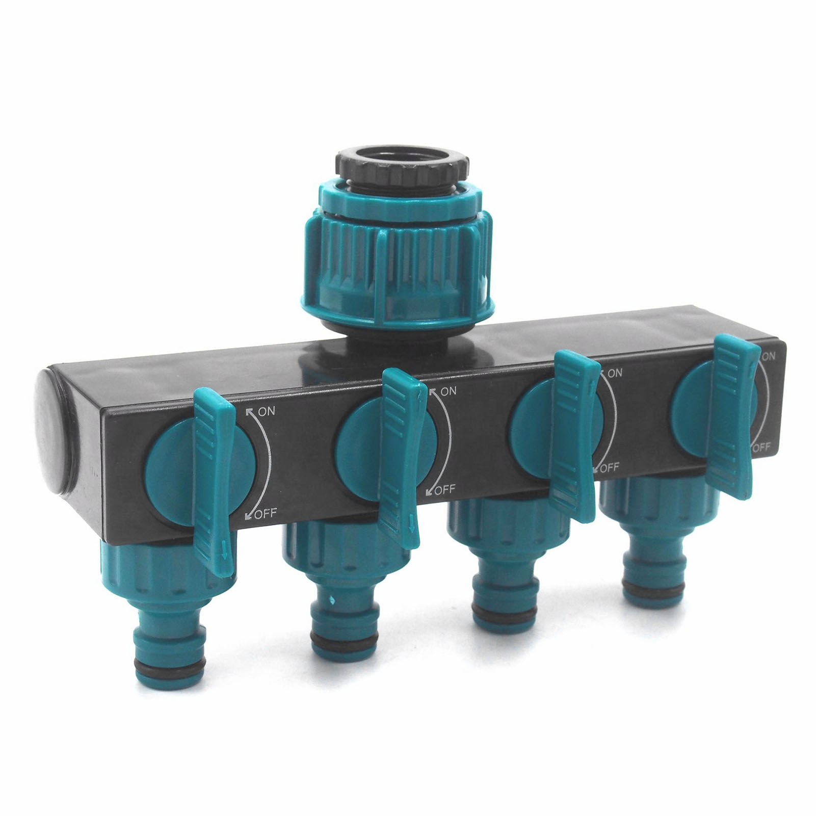 4-wege-wasserverteiler Für Gartenbewässerung Und Rasenpflege, Kompatibel Mit Europäischen Wasserhähnen.
