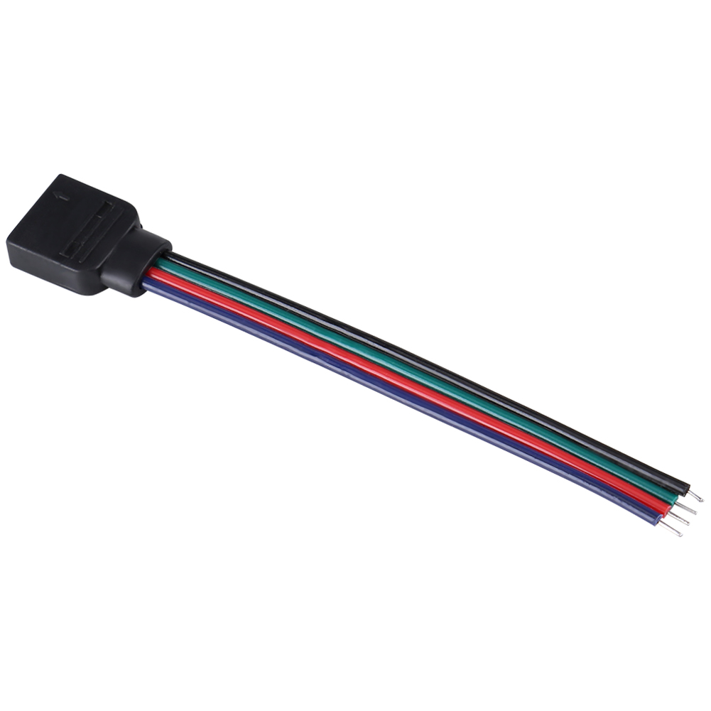 Packung Mit 20 4-poligen Weiblichen Steckverbindern Für 5050/3528/3014 Rgb-led-streifen, 10 Cm Lang.