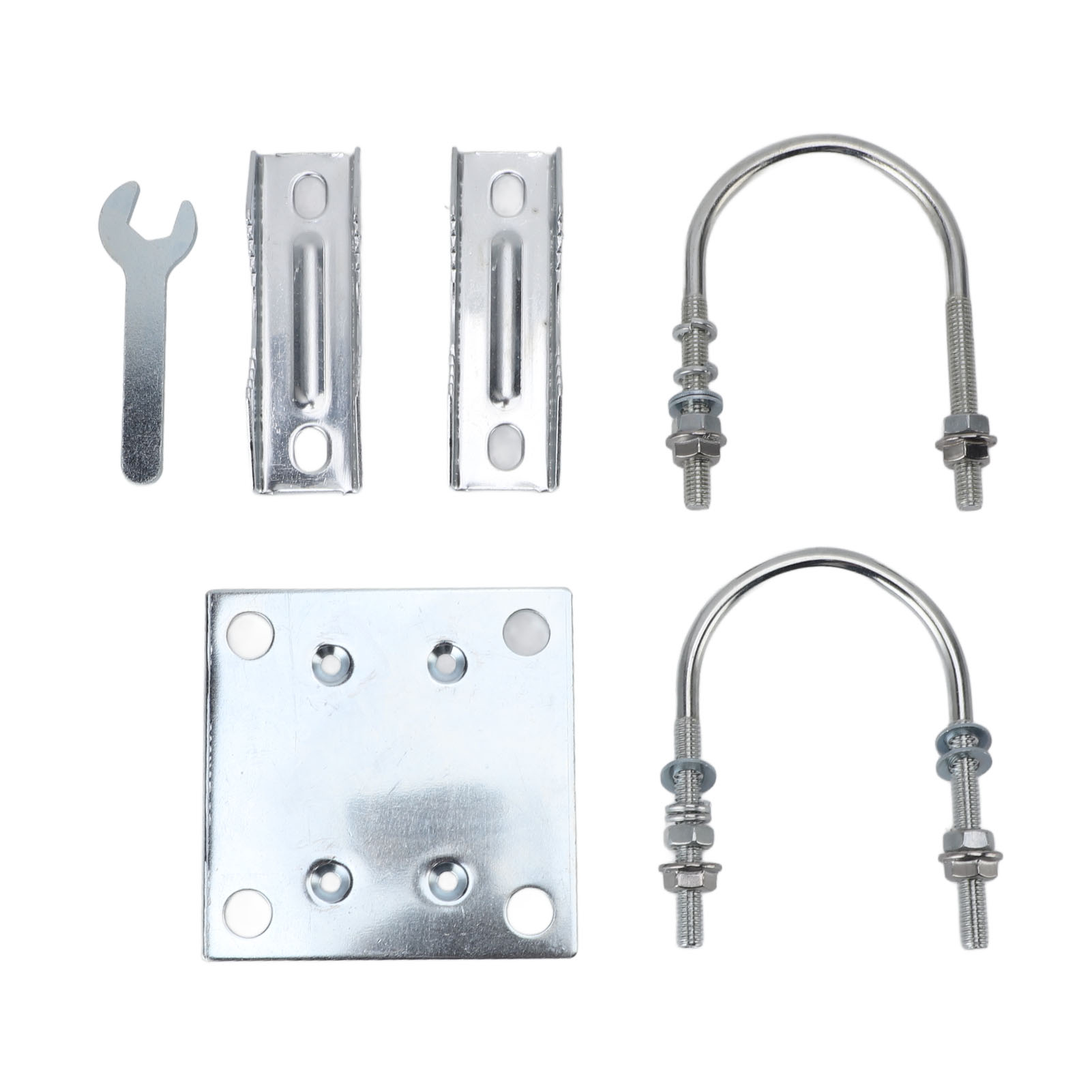 Montagehalterung Für Rohrförmige Antennenmasten, Stabil Und Verstellbar, Aus Aluminiumlegierung, Für Dach Oder Wand (2er-pack).