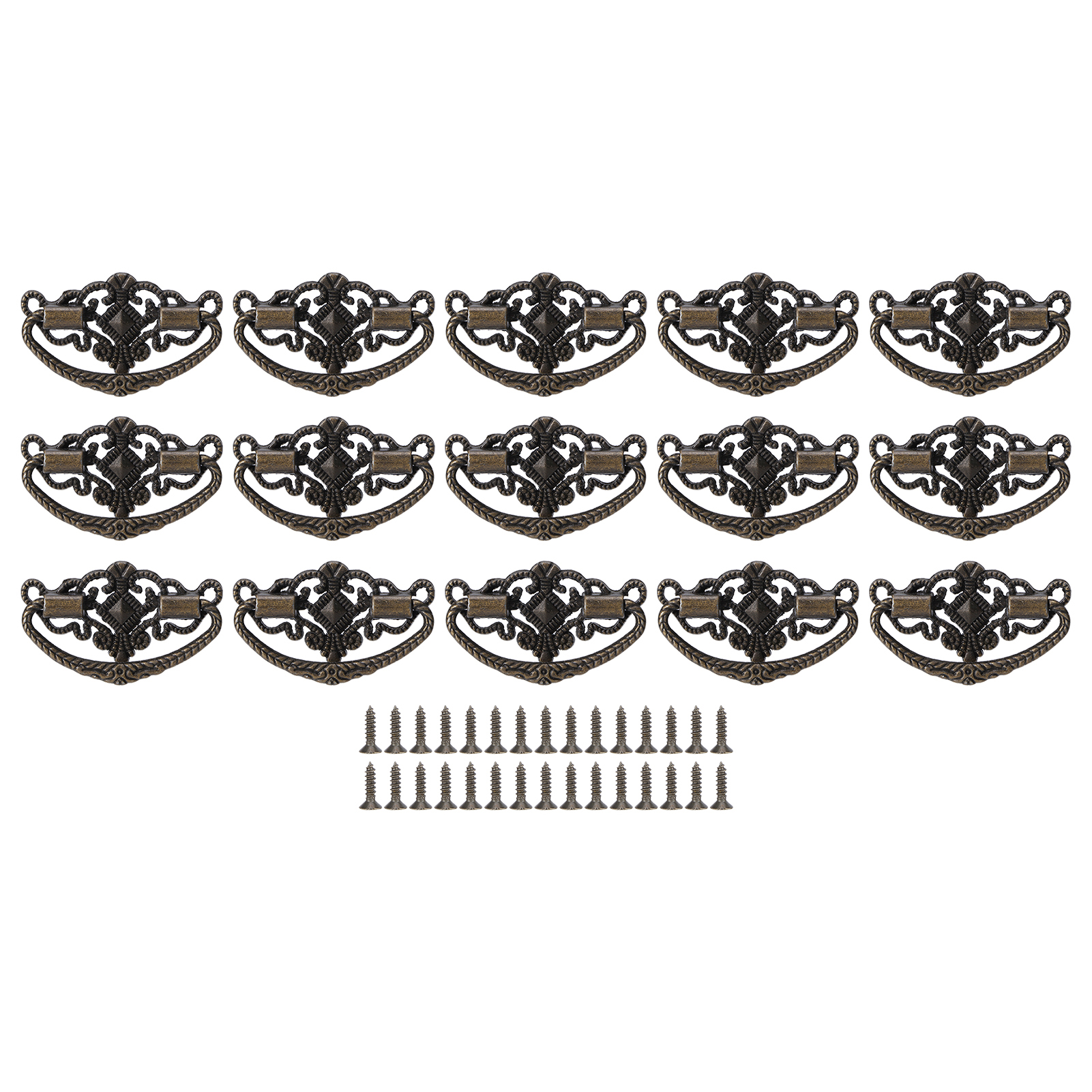 Set Aus 15 Küchenschubladengriffen Im Antik-stil Aus Zinklegierung Für Kleinmöbel.