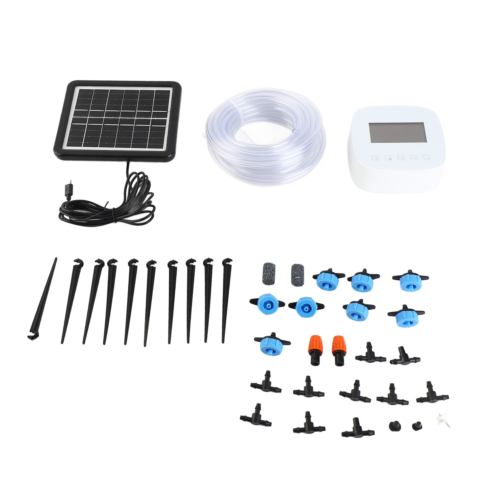 Intelligentes Automatisches Bewässerungssystem Mit Doppelpumpe, Sprach- Und Manueller Steuerung Über Wlan, Bewässerungsplanung Und Usb-ladefunktion Für Zu Hause.