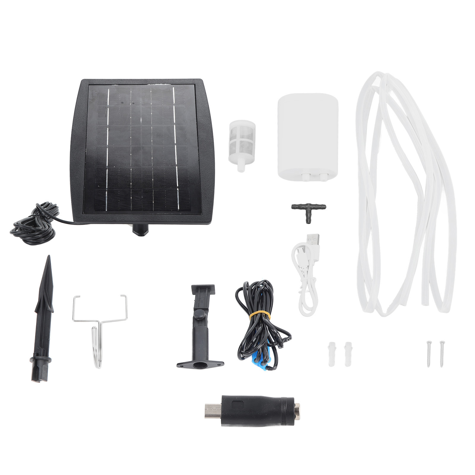 Automatisches Pflanzenbewässerungsset, 3w Usb-ladefunktion, Solarbewässerungssystem Für 4 Töpfe, Ideal Für Gartenbeete, Terrassen Und Rasenflächen.