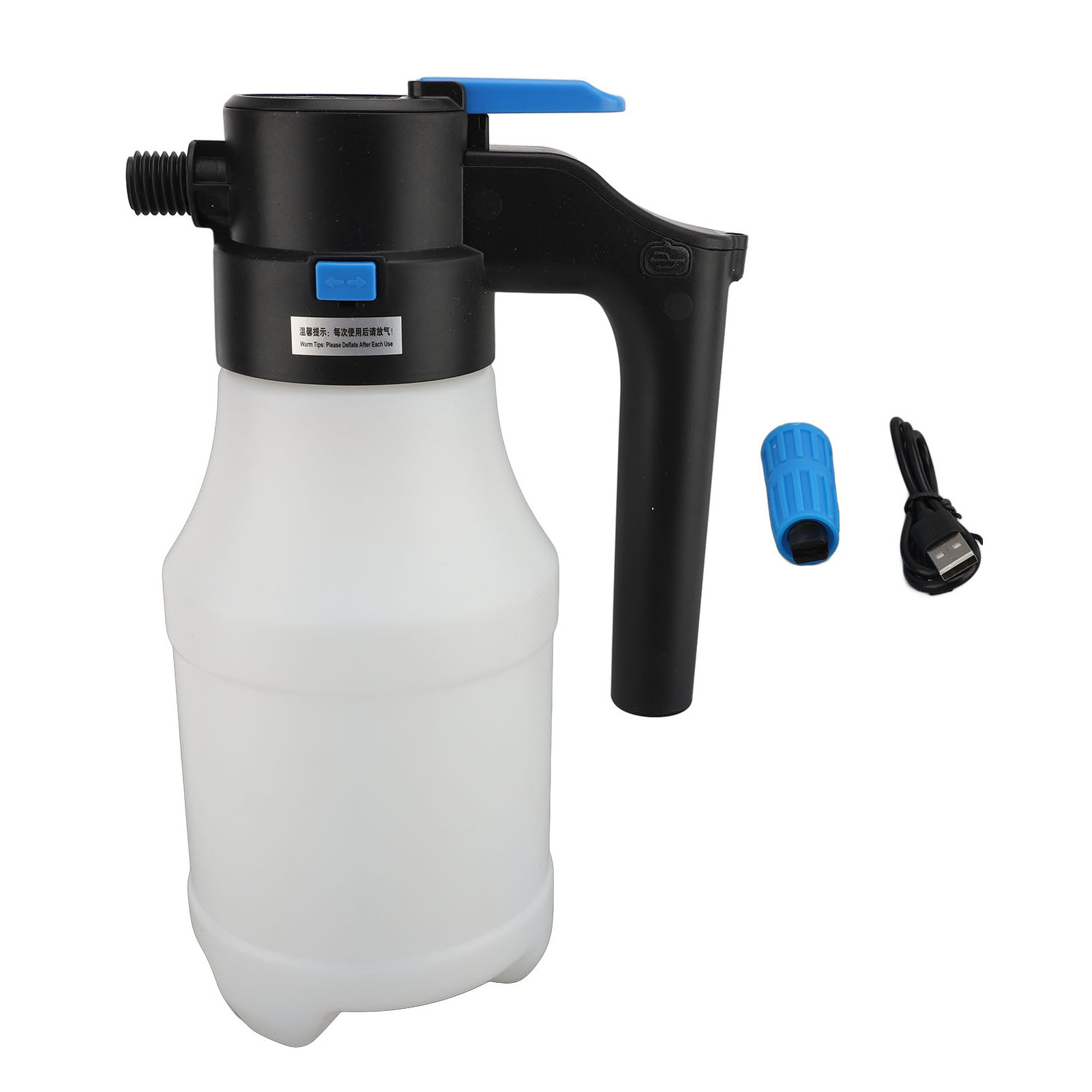 Tragbarer Elektrischer 1,5-liter-hochdruck-schaumsprüher Für Autowäsche Und Gartenreinigung.