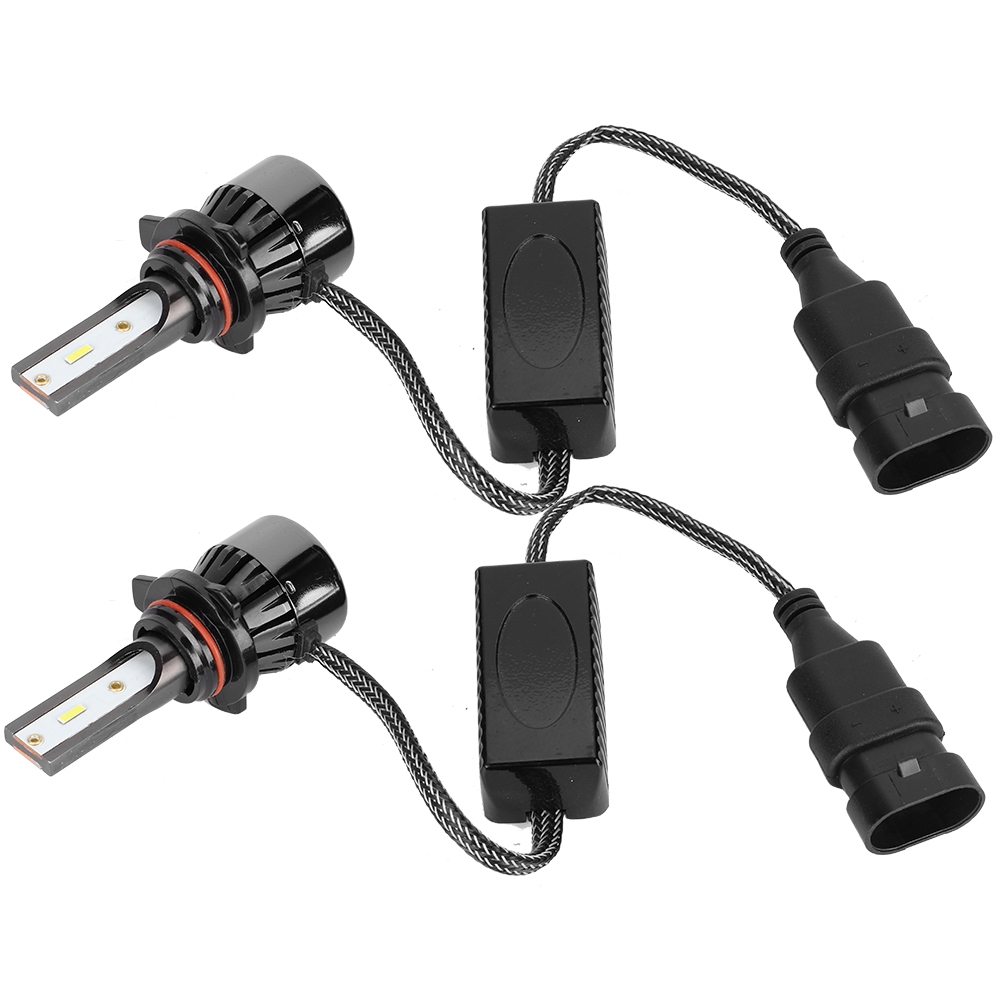 2 Weiße 9012 60w Led-lampen Für Autoscheinwerfer, 6000k, L8