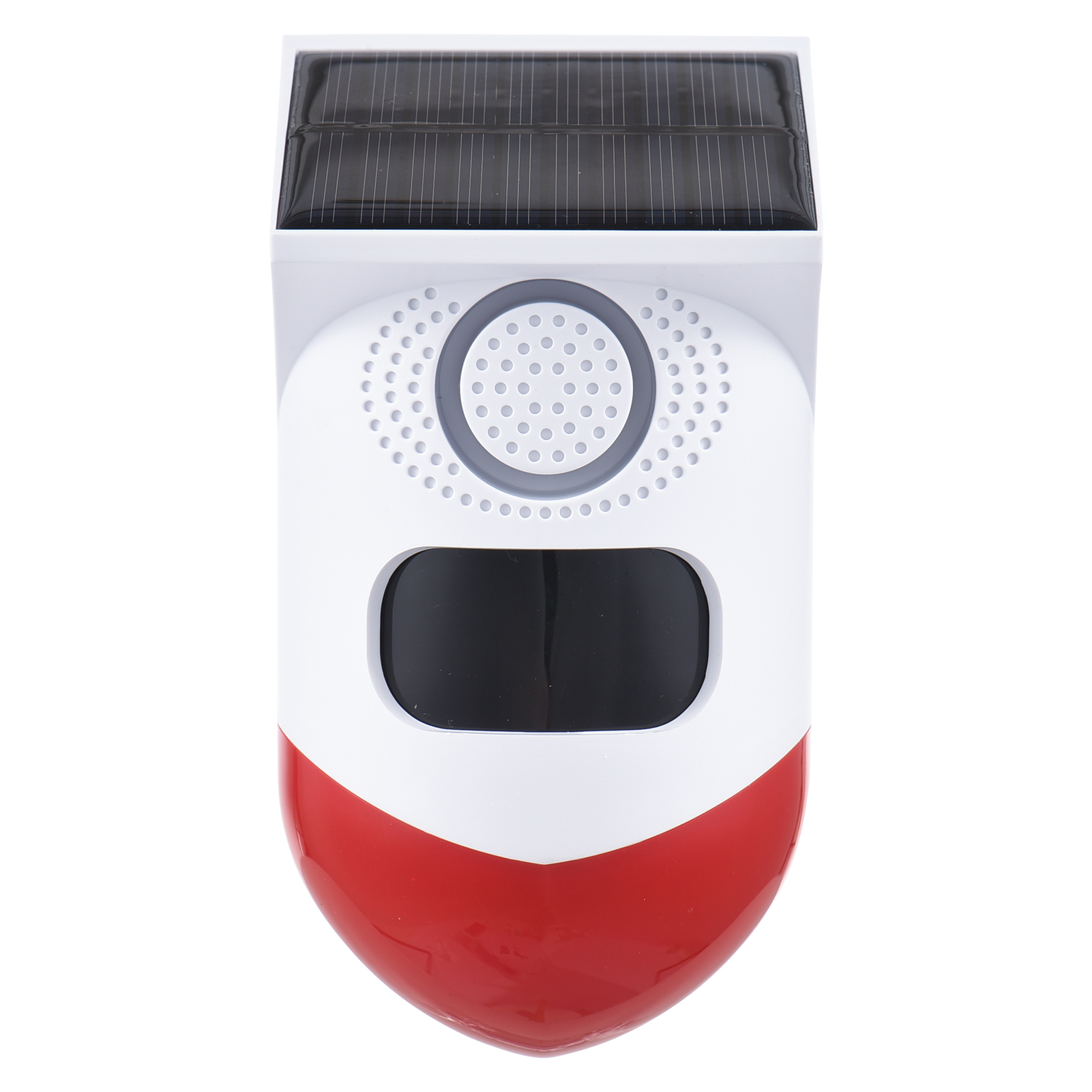 Solarbetriebener Bewegungsmelder Für Den Außenbereich, Leistungsstarke 120 Db Sirene, Led-blitzlicht, Einstellbarer Erfassungsbereich, Ip65 Wasserdicht, Wiederaufladbar, Ideal Für Bauernhof, Haus, Sch