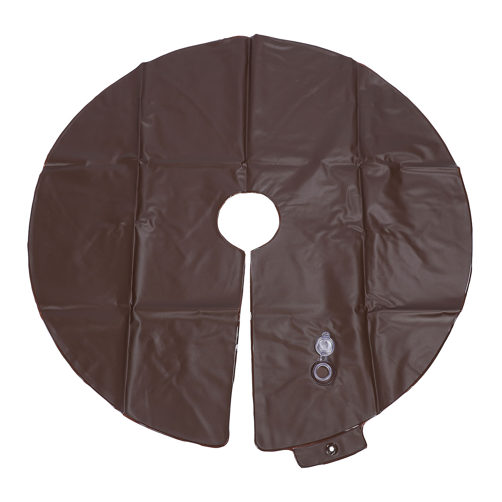 15 Gallonen (57 Liter) Pvc-baumbewässerungsring, 35,4 Zoll (90 Cm) Durchmesser, Tropfbewässerungssystem, Runder Bewässerungssack Zum Pflanzen Von Gartenbäumen Und Sträuchern, Kaffeefarben.