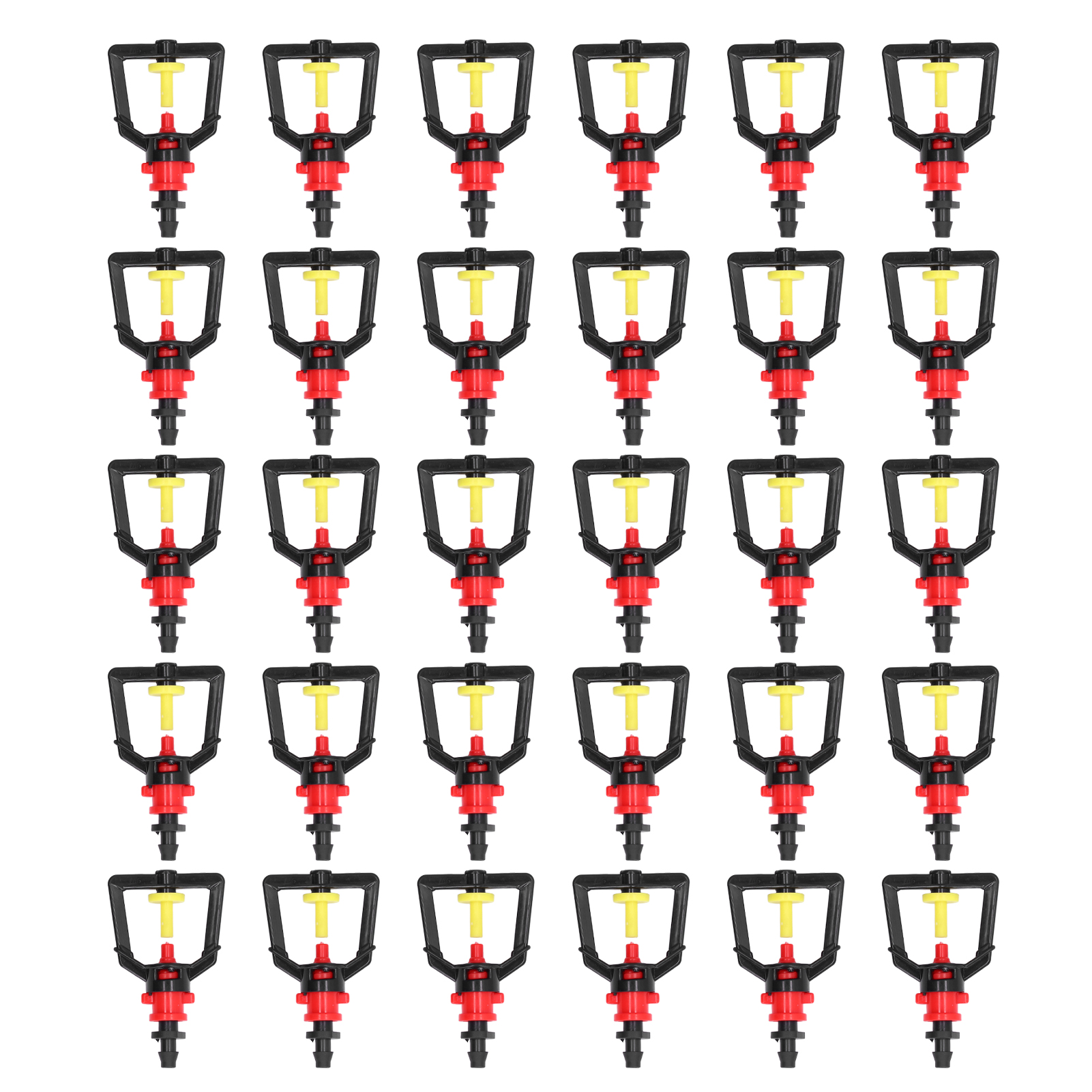 30-teiliges Bewässerungsdüsen-set Aus Kunststoff Mit Verbindungsstücken Für Wassersparendes Gartenzubehör.
