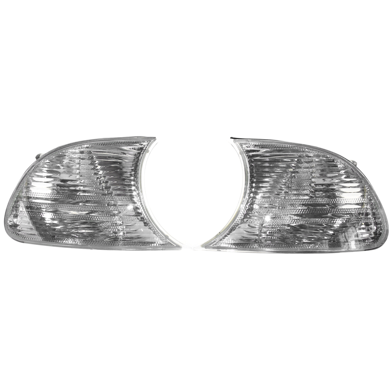 1 Paar Weiße Kurvenlichter Mit Klaren Linsen 63126904307 63126904308, Links Und Rechts, Ersatz Für Bmw 3er E46 1998-2001