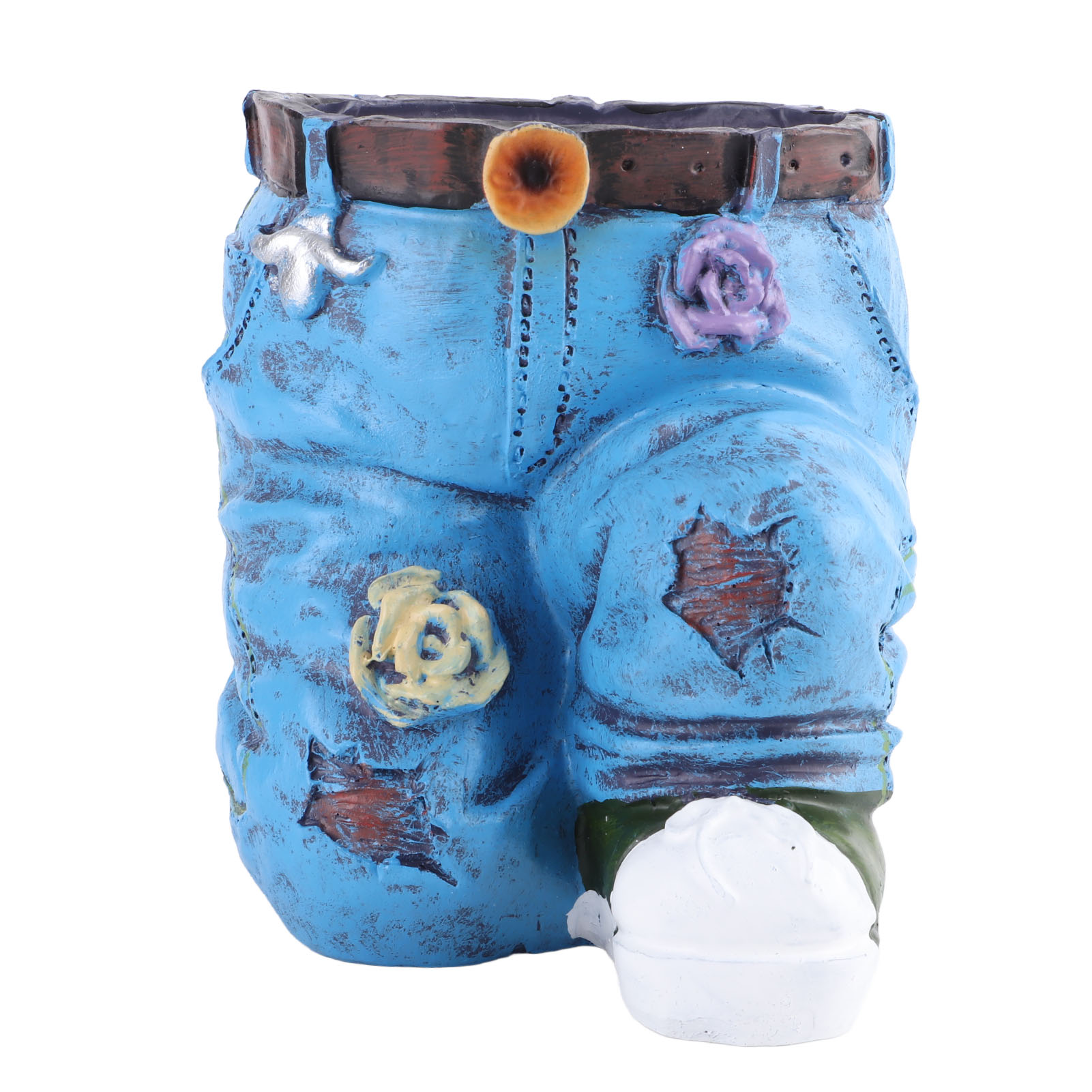 Dekorativer Blumentopf Aus Kunstharz In Form Einer Trendigen Hose, Ideal Für Zuhause, Garten, Balkon Oder Büro.