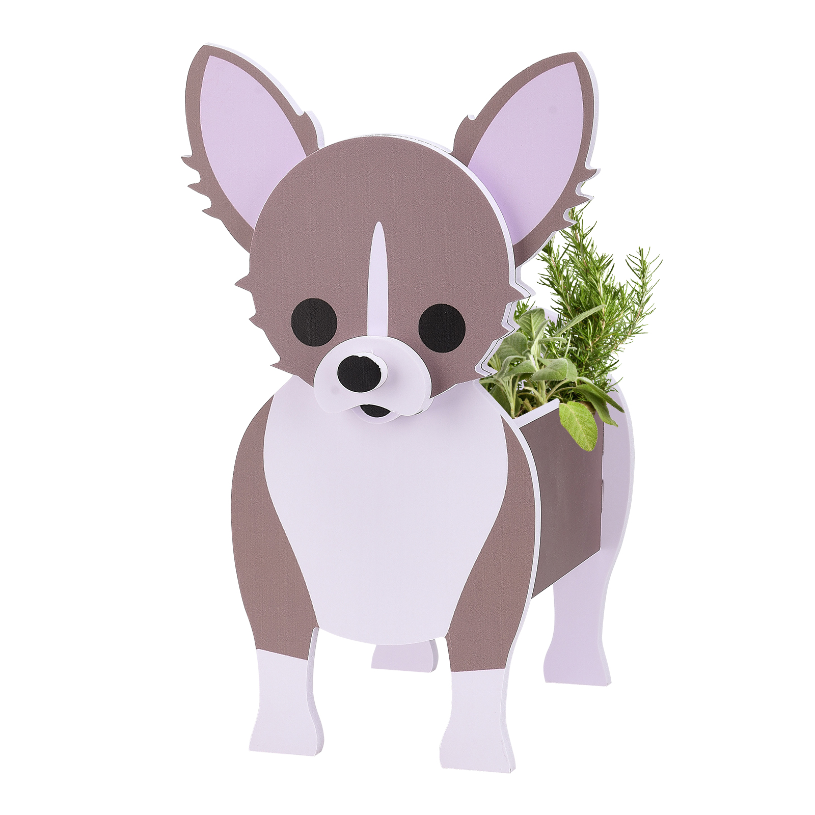 Dekorativer Blumentopf In Hundeform, Hohe Tragfähigkeit, Niedlich Und Geeignet Für Die Dekoration Von Haus Und Garten (kleines Chihuahua-modell).