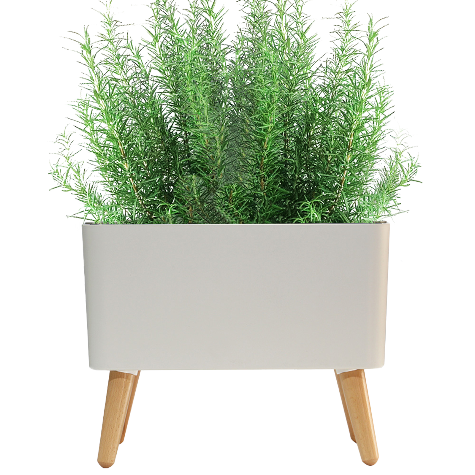 Intelligente Indoor-blumentöpfe Mit Automatischem Niedrigwasseralarm, Batteriebetrieben, Geometrischem Und Ästhetischem Design, Modernem Bonsai-stil, Mit 2-in-1-belüftungssystem Und Griff, Füße Aus Ma