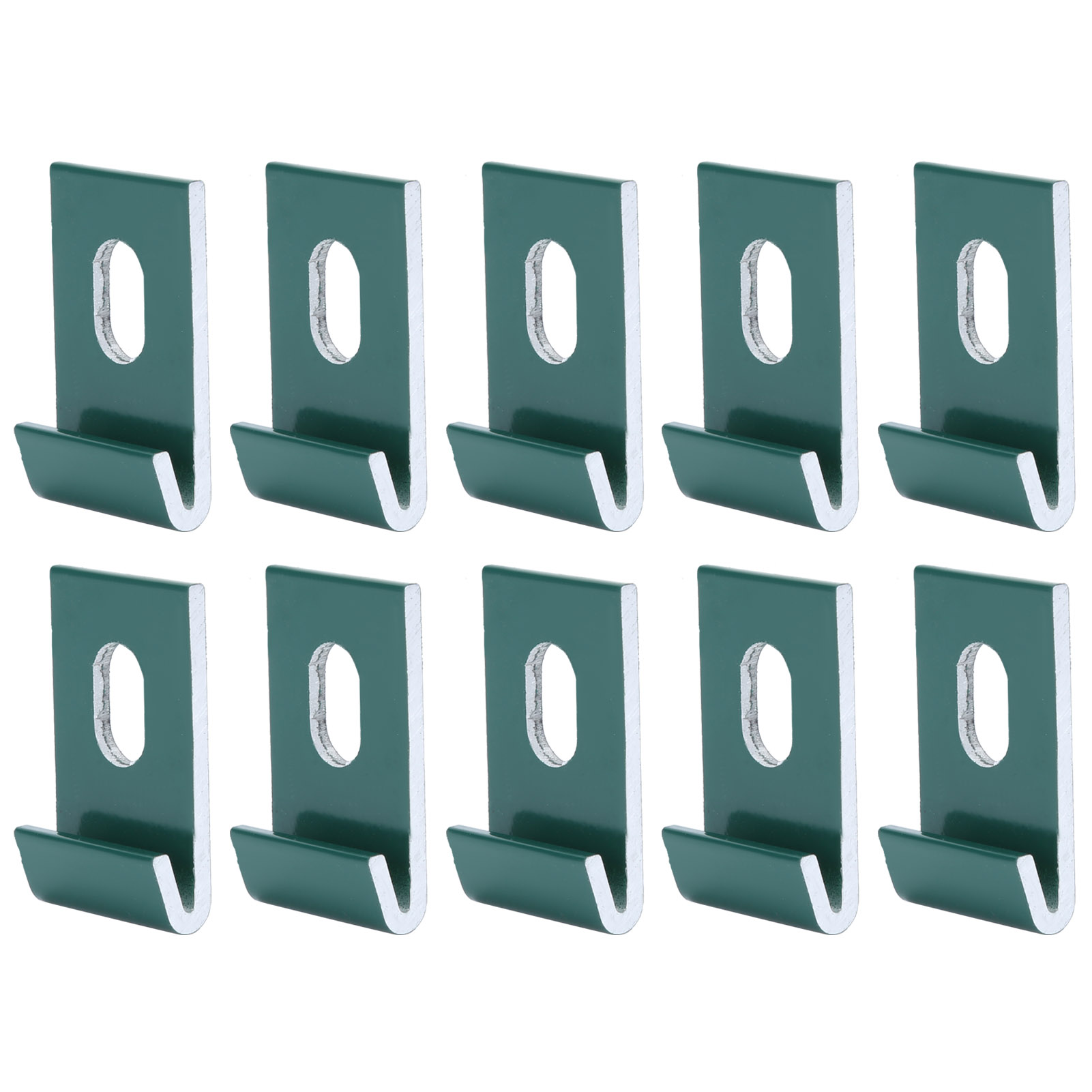 Packung Mit 10 Aluminium-gewächshaushaken (grün)