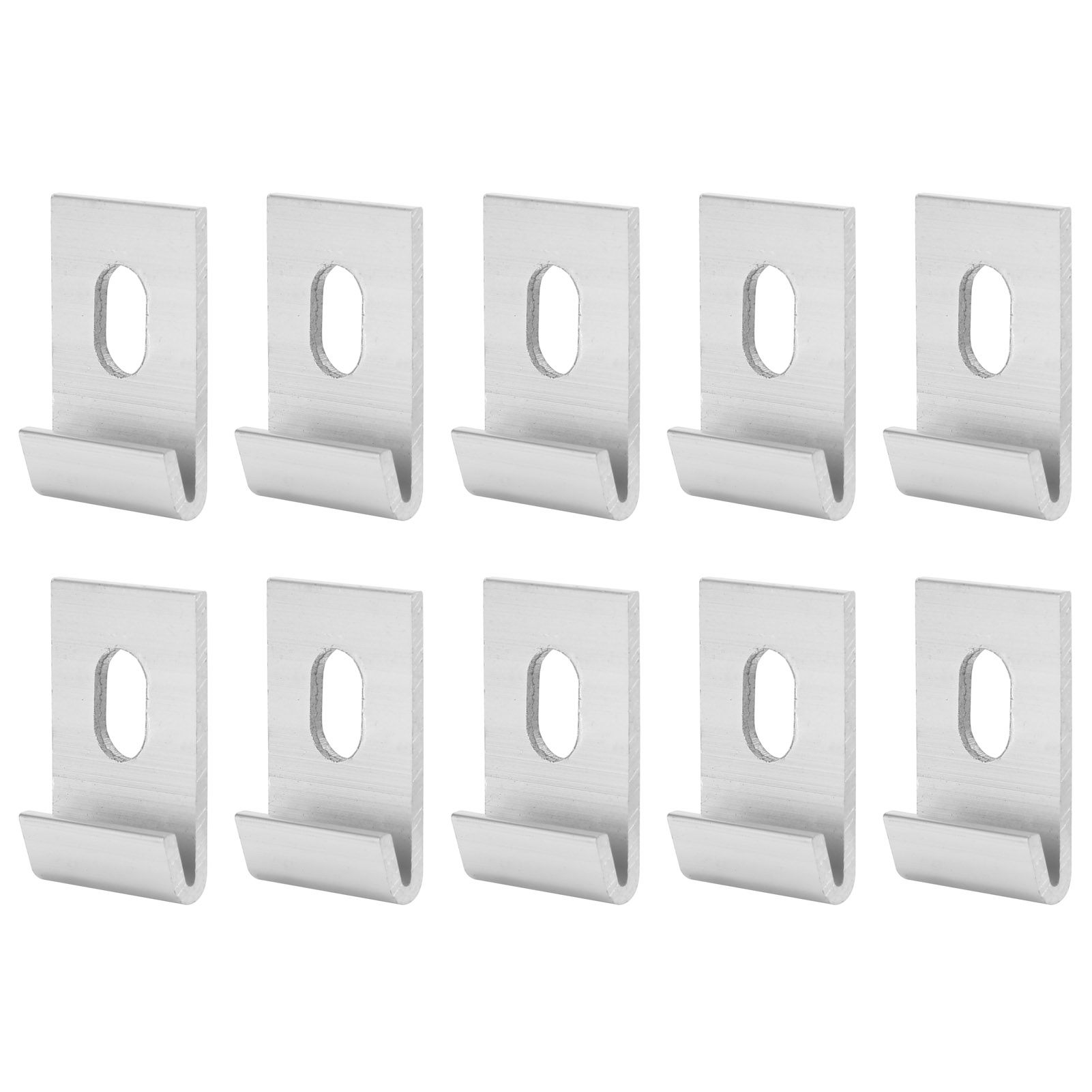 Packung Mit 10 Aluminium-gewächshaushaken (silber)