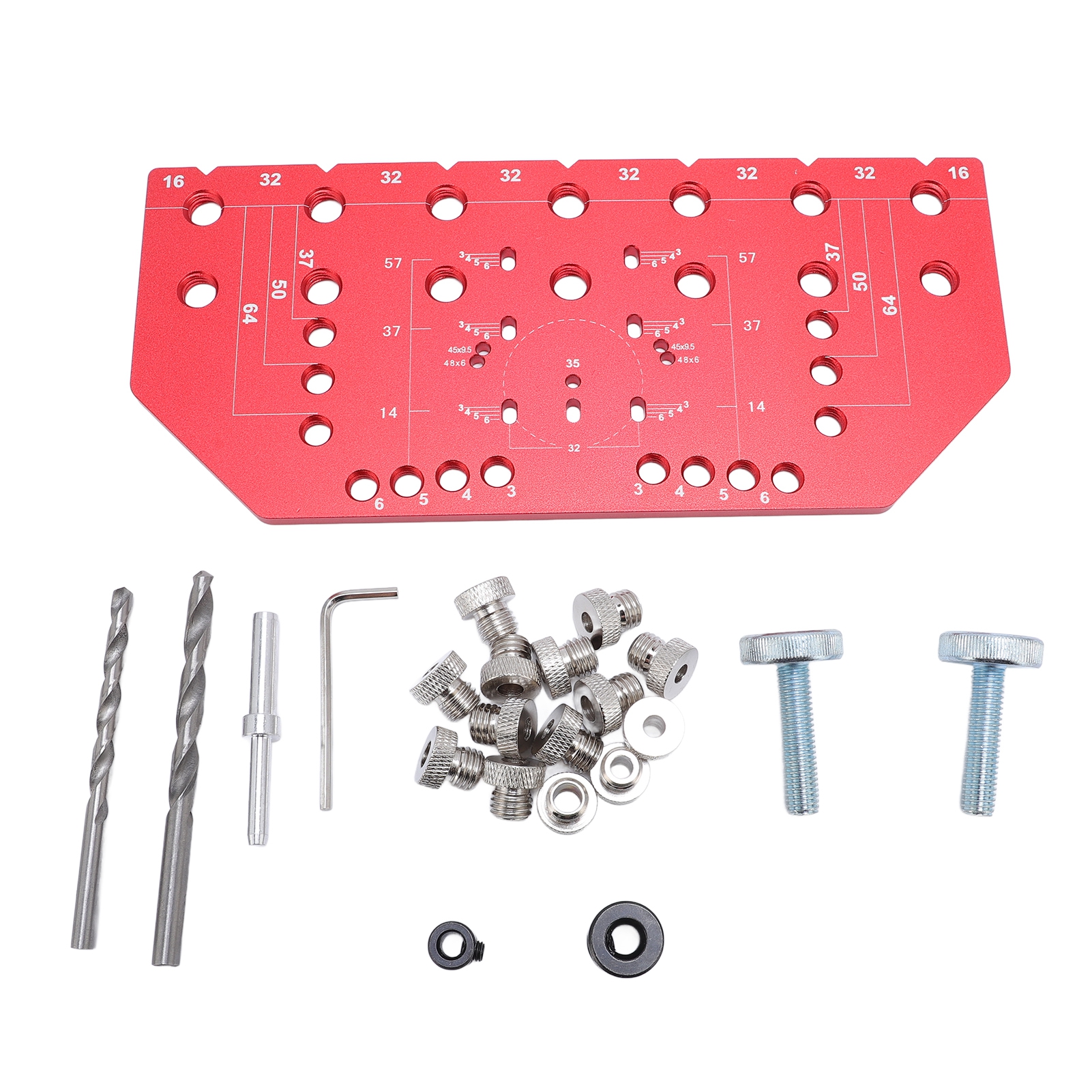 Bohrschablone Für 35-mm-scharniere Und Regalstifte Aus Aluminiumlegierung Für Schubladen- Und Schrankgriffe.