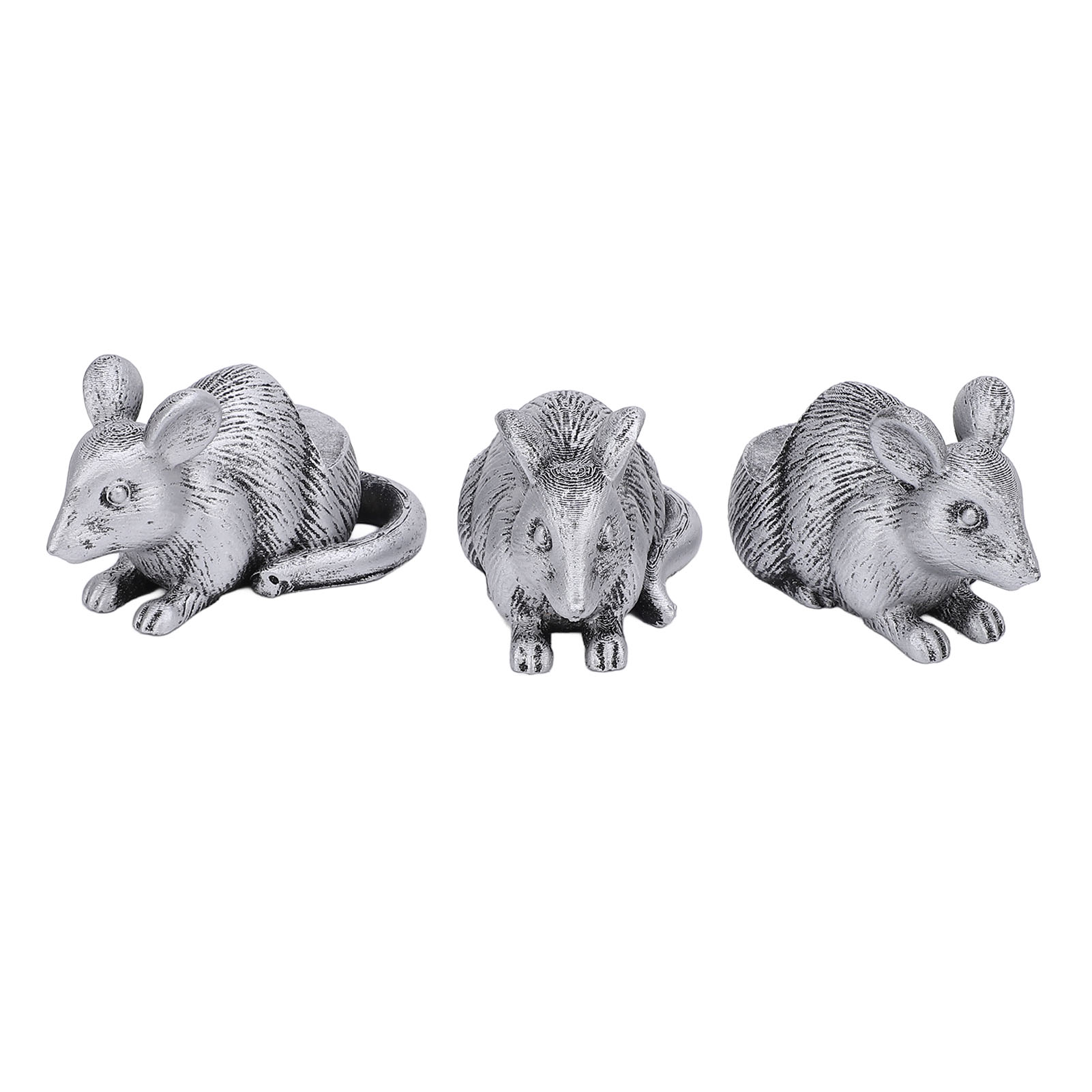 Set Aus 3 Blumentopfhaltern Aus Kunstharz In Form Von Tierfiguren, Für Die Dekoration Im Innen- Und Außenbereich (maus).