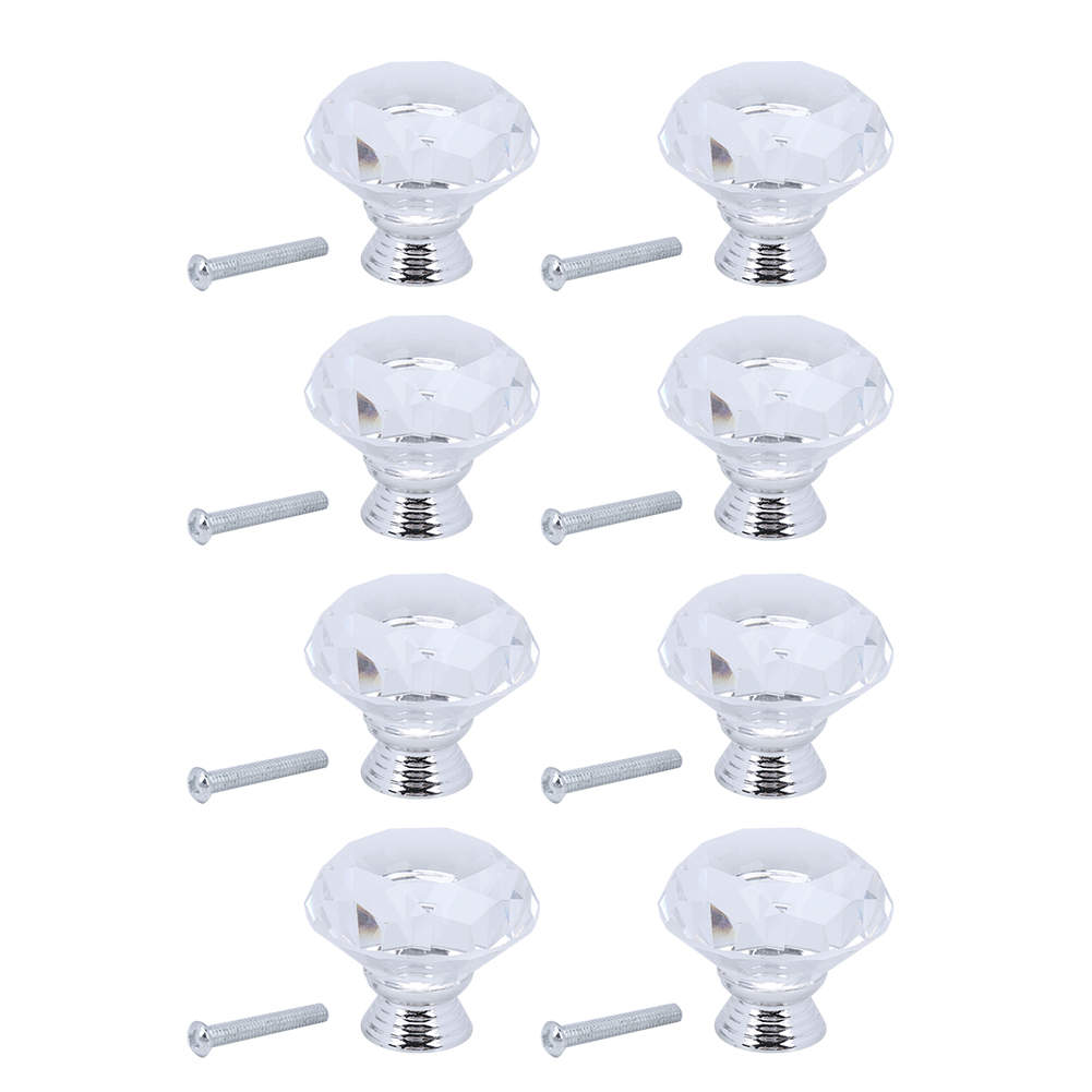Set Mit 8 Rautenförmigen Schubladengriffen, 40 Mm, Für Küchen- Und Badezimmerschränke