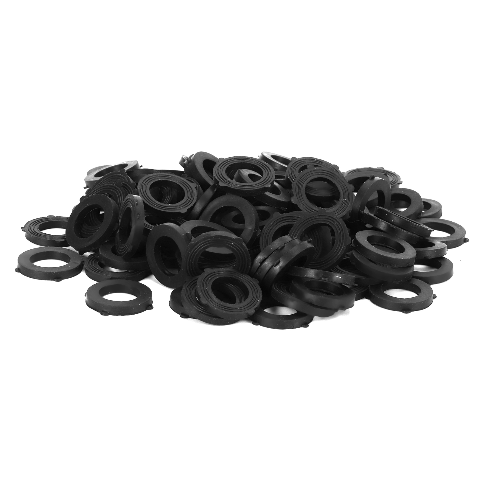 Packung Mit 100 Wasserdichten G3/4-gummidichtungen Für Wasserhähne Und Gartenschläuche. Zubehör Zum Abdichten Von Verbindungen.