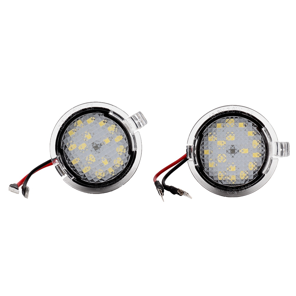 Set Mit 2 Led-türbodenleuchten Für Seitenspiegel, Kompatibel Mit Ford-autozubehör.