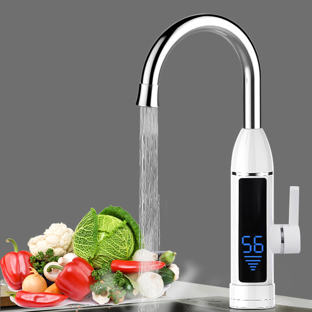 Elektrische Durchlauferhitzer, Schnellwarmwasserhähne, Digitale Lcd-temperaturanzeige.