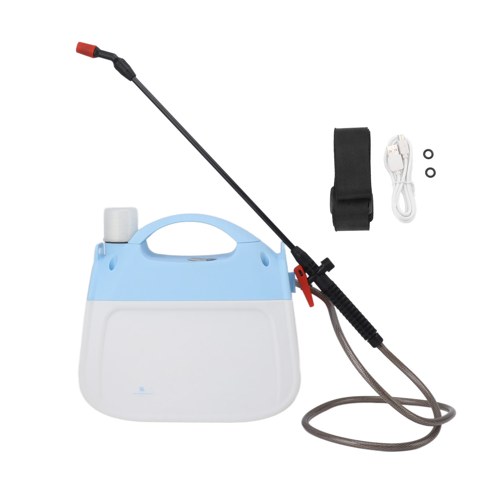 Elektrischer Schultersprüher Zum Bewässern Von Pflanzen, Reinigen Von Autos Und Wohnungen, Kühlen Von Haustieren Und Befeuchten Der Luft (blau).