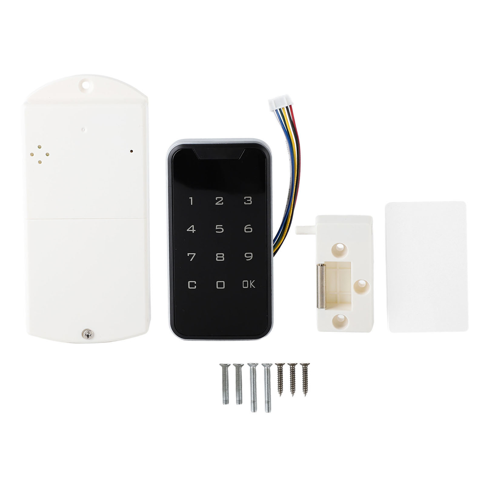 Elektronisches Schrankschloss Aus Abs Mit Intelligenter Digitaler Touch-tastatur, Codeeingabe Und Induktionskarte, Für Aktenschubladen Und Schulspinde.