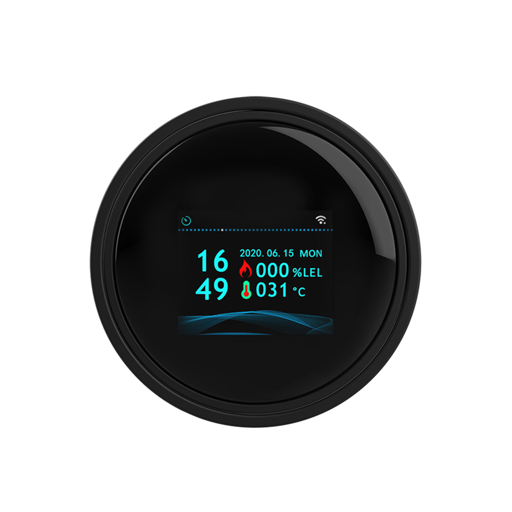 Wlan-gasleckmelder Für Zuhause, Gasalarm Für Zuhause, Tuya-app, Mini-gasmelder Für Zuhause, Küche, Badezimmer Und Lagerhallen, Farb-lcd-bildschirm, Erdgas- Und Propangasmelder.