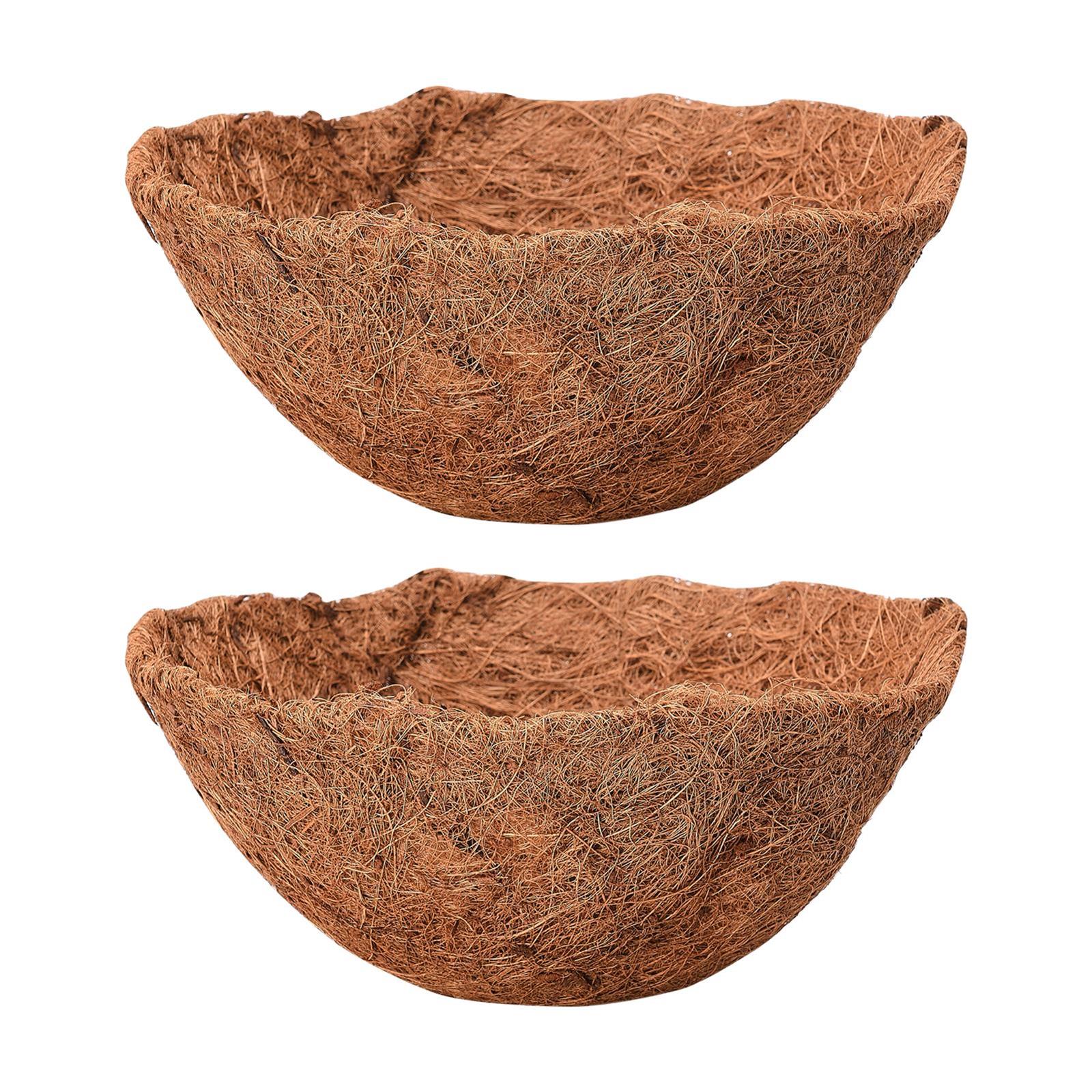 Set Mit 4 Runden Ersatz-kokosfasereinsätzen Für 40 Cm (16 Zoll) Große Hängeampeln, Ideal Für Blumen Und Gemüse.
