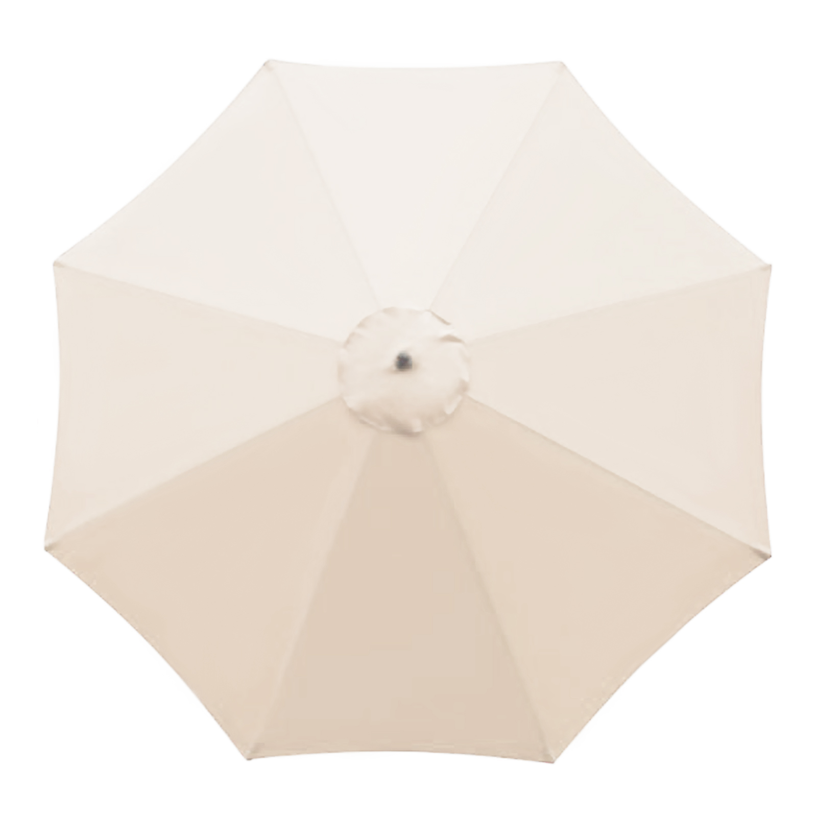 Ersatzdach Für 3 M (9,8 Fuß) Großen 8-streben-gartenschirm, Einfach Zu Montierender Weißer Ersatzbezug