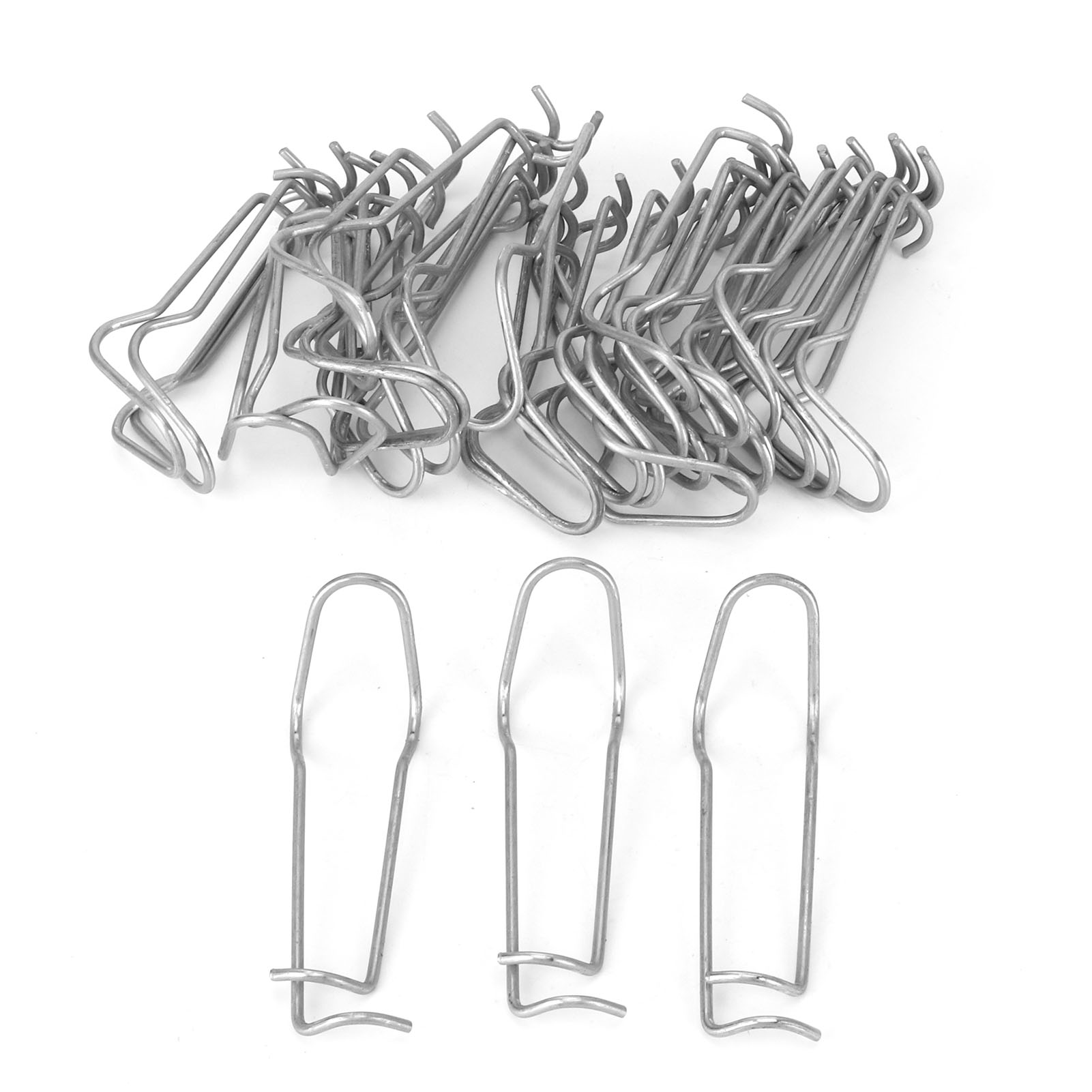 Packung Mit 30 Federbelasteten Pflanzenstützclips Aus Edelstahl Für Gewächshäuser Und Gärten (11 Mm Durchmesser).