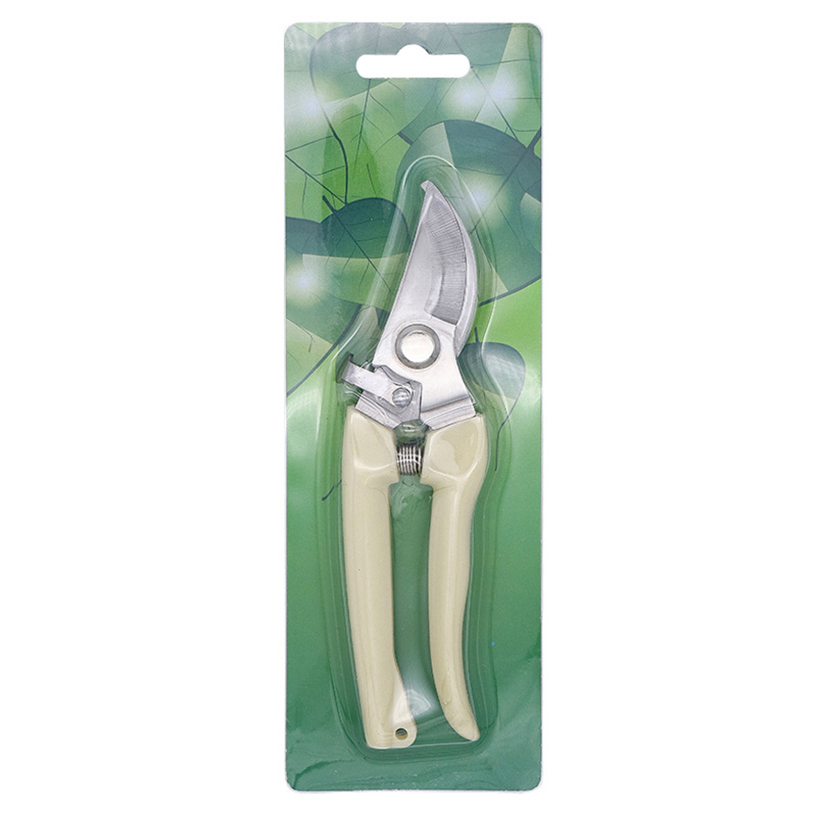 Gartenschere Aus Hochfestem Edelstahl, Elastische Feder, Mühelose Sicherheitsverriegelung, Hohe Schneide, Gerade Gartenschere