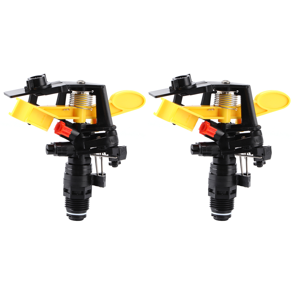 Set Mit 2 Drehbaren Bewässerungsdüsen Für Garten Und Rasen, G1/2 Außengewinde