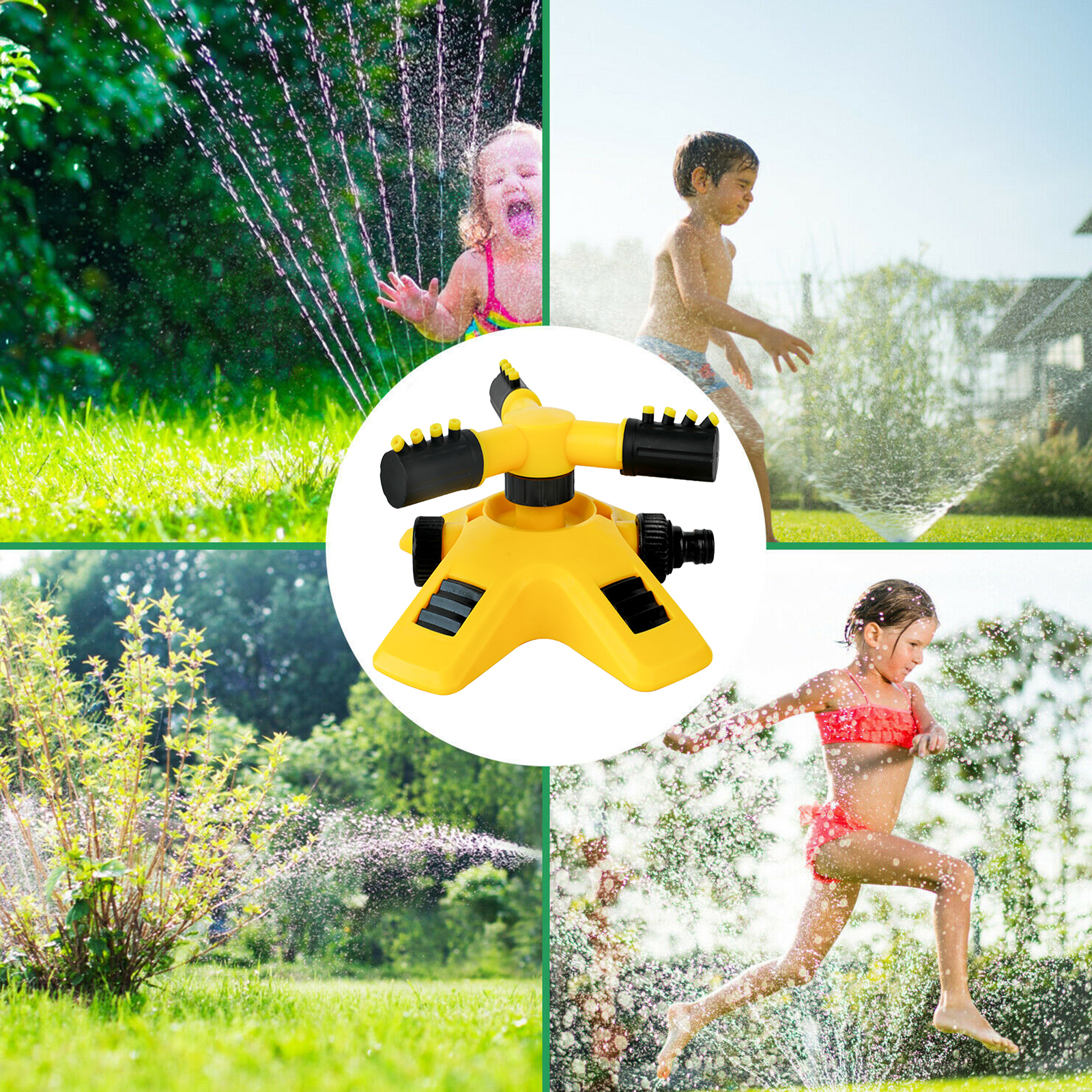 360° Drehbarer Gartensprenger Mit 2 Einstellbaren Strahlarten, Bewässerungssystem Für Rasen, Garten, Terrasse Und Hof.