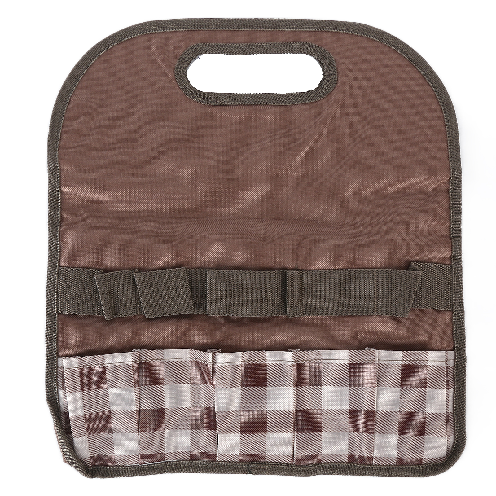 Werkzeugtasche Mit Großem Fassungsvermögen, Verschiedene Farben, Tragbar, Für Garten-, Heimwerker- Und Holzbearbeitungswerkzeuge, Kaffeekaromuster.
