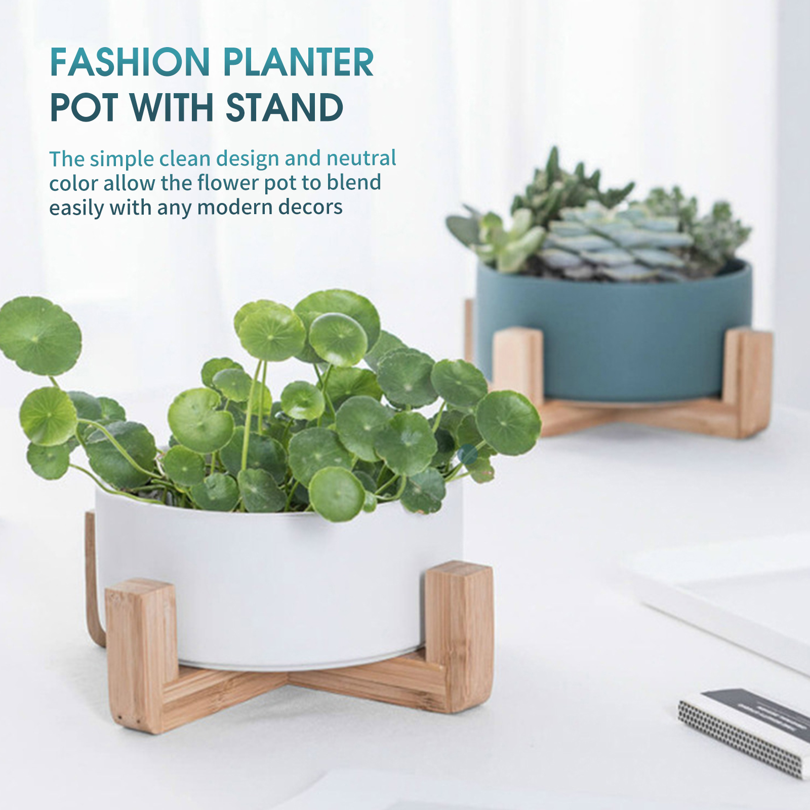 Zylindrischer Keramik-blumentopf Mit Sukkulentenstütze, Ideal Für Hydrokultur. Dieser Zylindrische Keramiktopf Eignet Sich Perfekt Zur Aufbewahrung Und Dekoration Ihrer Zimmerpflanzen.