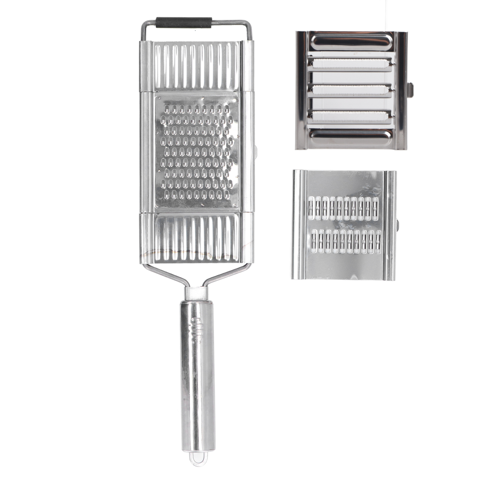 3-in-1 Rostfreie Edelstahl-obstreibe, Rutschfester Und Scharfer Gemüseschneider, Küchenutensil