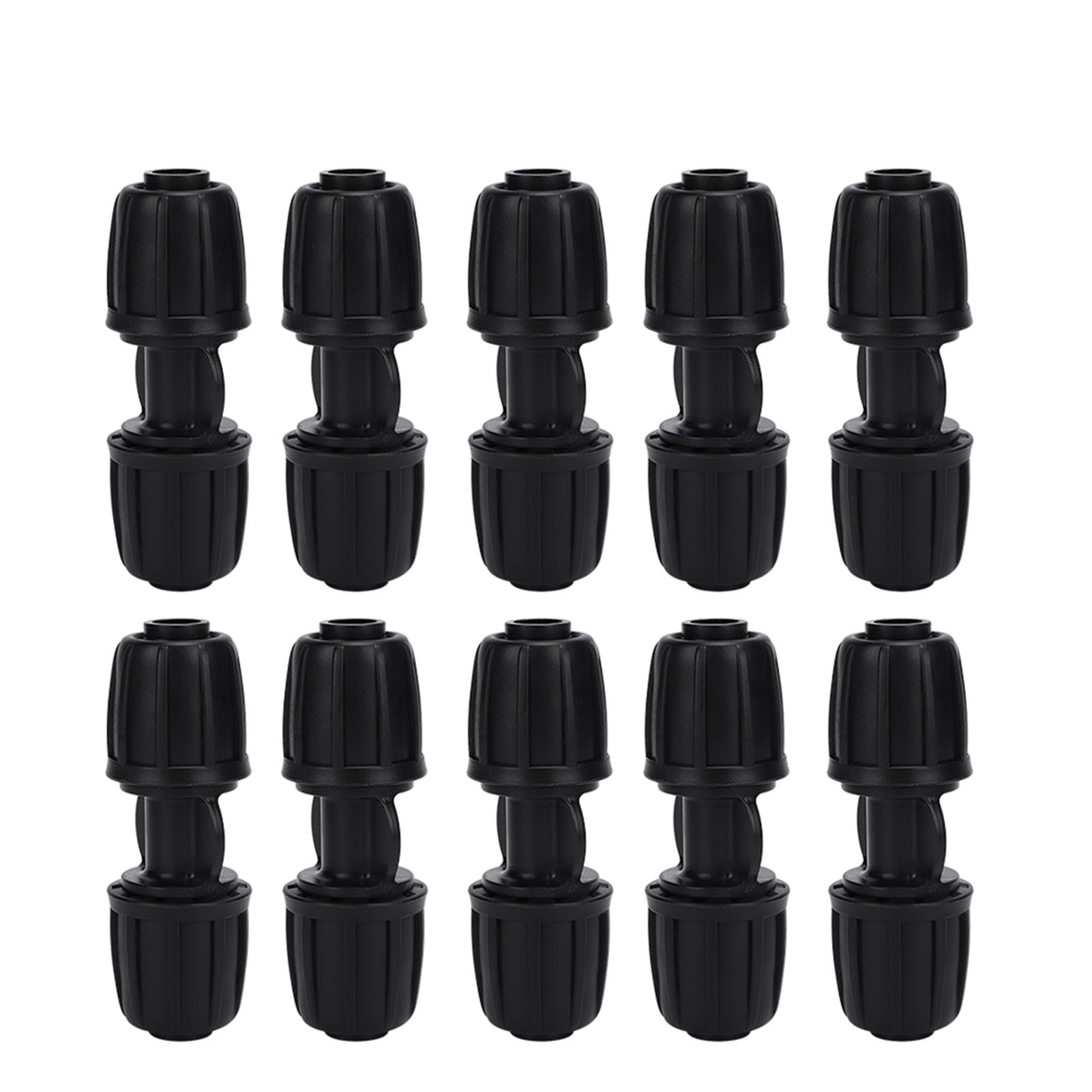 Packung Mit 10 Geraden Verbindungsstücken Für 16-mm-pe-tropfbewässerungsschläuche, Kompatibel Mit Gartenbewässerungssystemen.