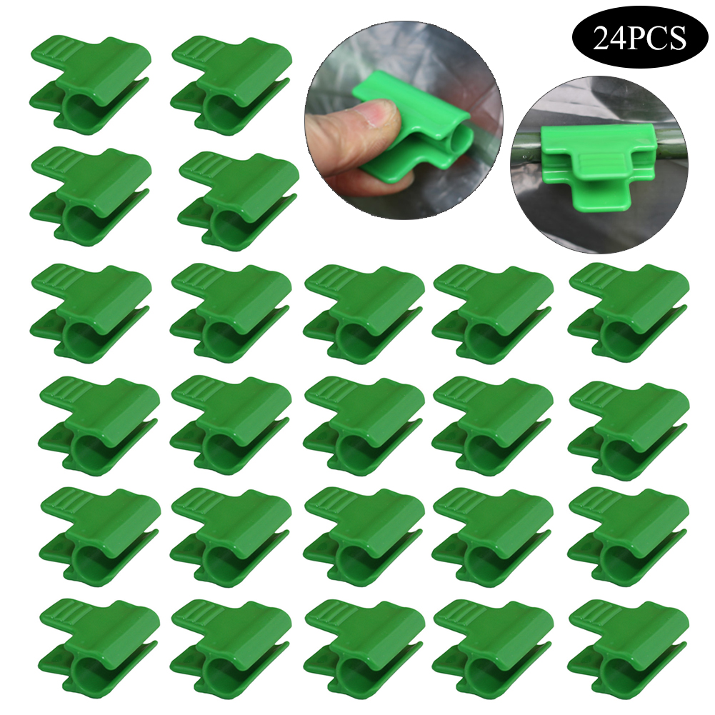 Packung Mit 24 Gewächshaus-befestigungsclips, Einfache Und Sichere Montage, Clips Für 11 Mm Schattierungsnetzstangen