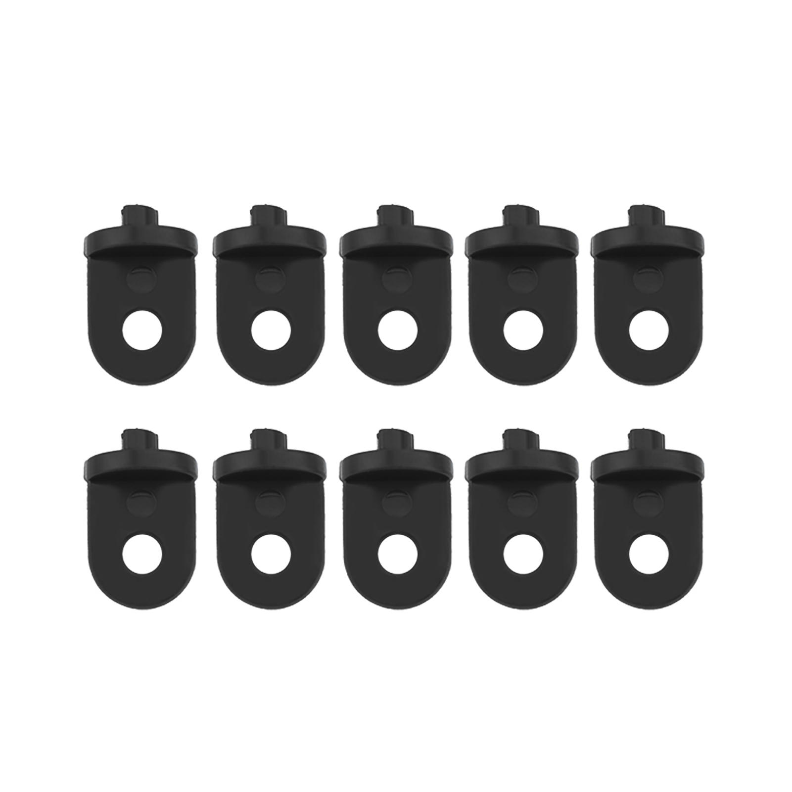 Set Mit 10 Kunststoff-gewächshaushaken Für Pflanzen Und Blumen (schwarz)