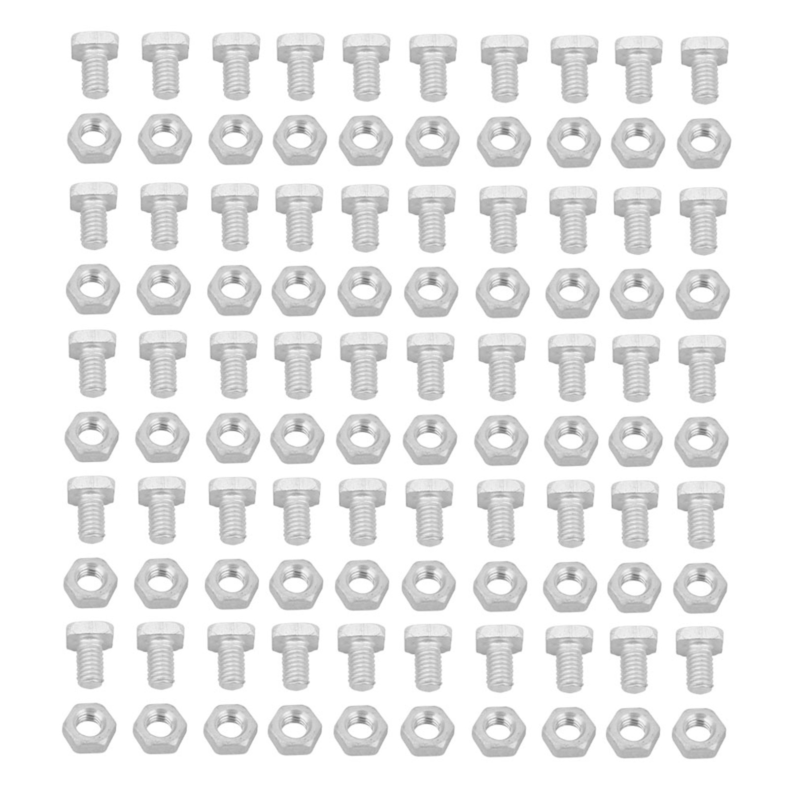Gewächshaus-zubehörset: 50 Muttern Und 50 Aluminiumschrauben
