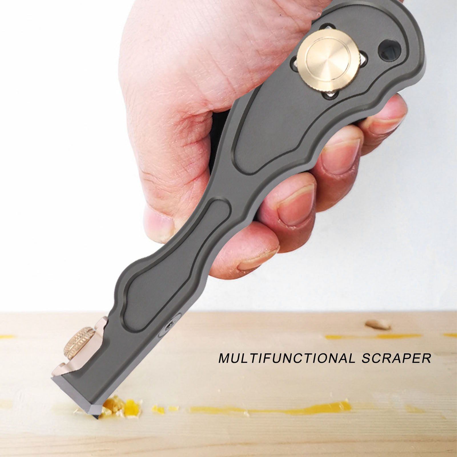 Holzschaber Mit Hartmetalleinsatz, Schaber Aus Aluminiumlegierung Zum Entfernen Von Klebstoff, Werkzeuge Zur Holzreinigung Und -entfettung