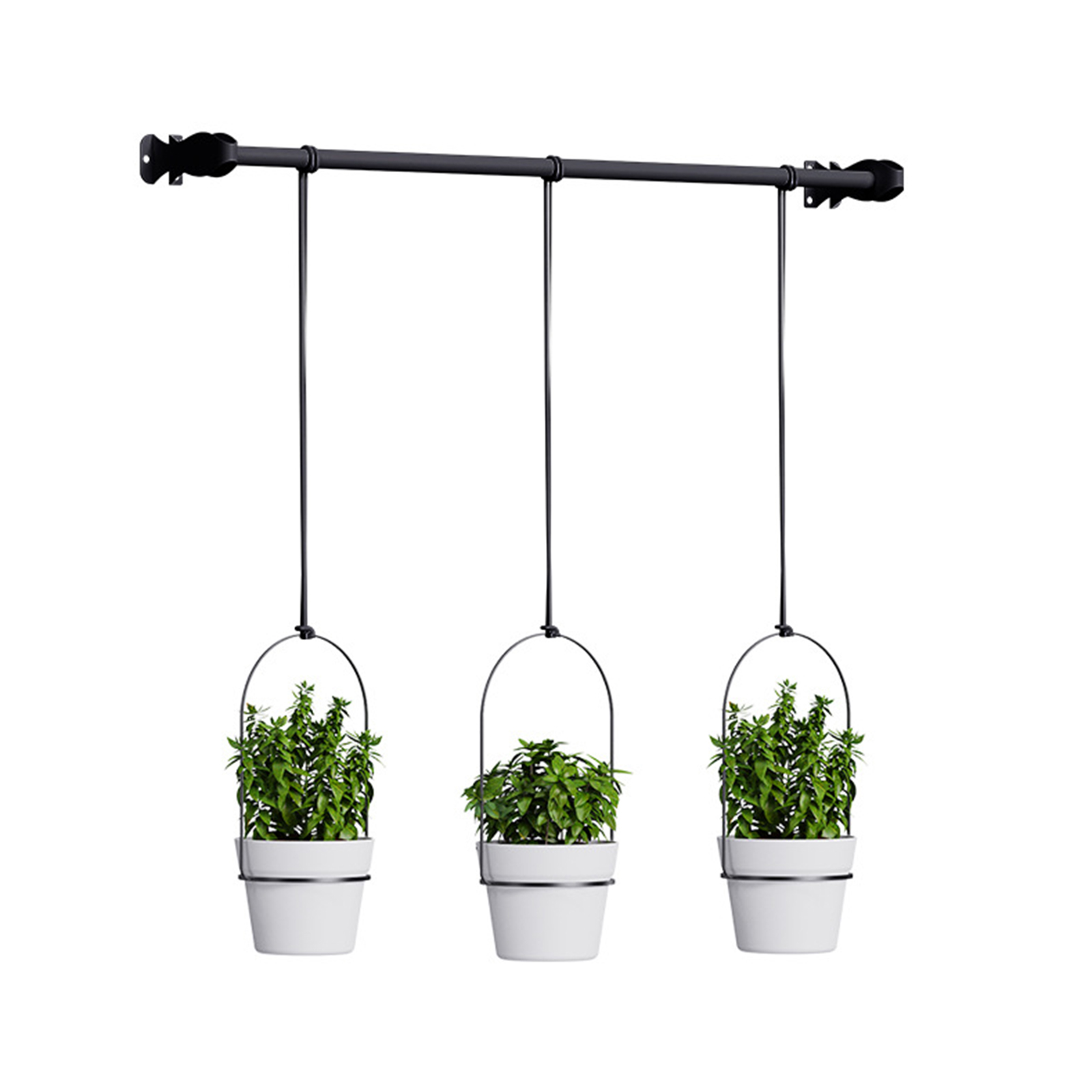 Hängender Blumentopf Mit Abnehmbarer Schmiedeeiserner Kette