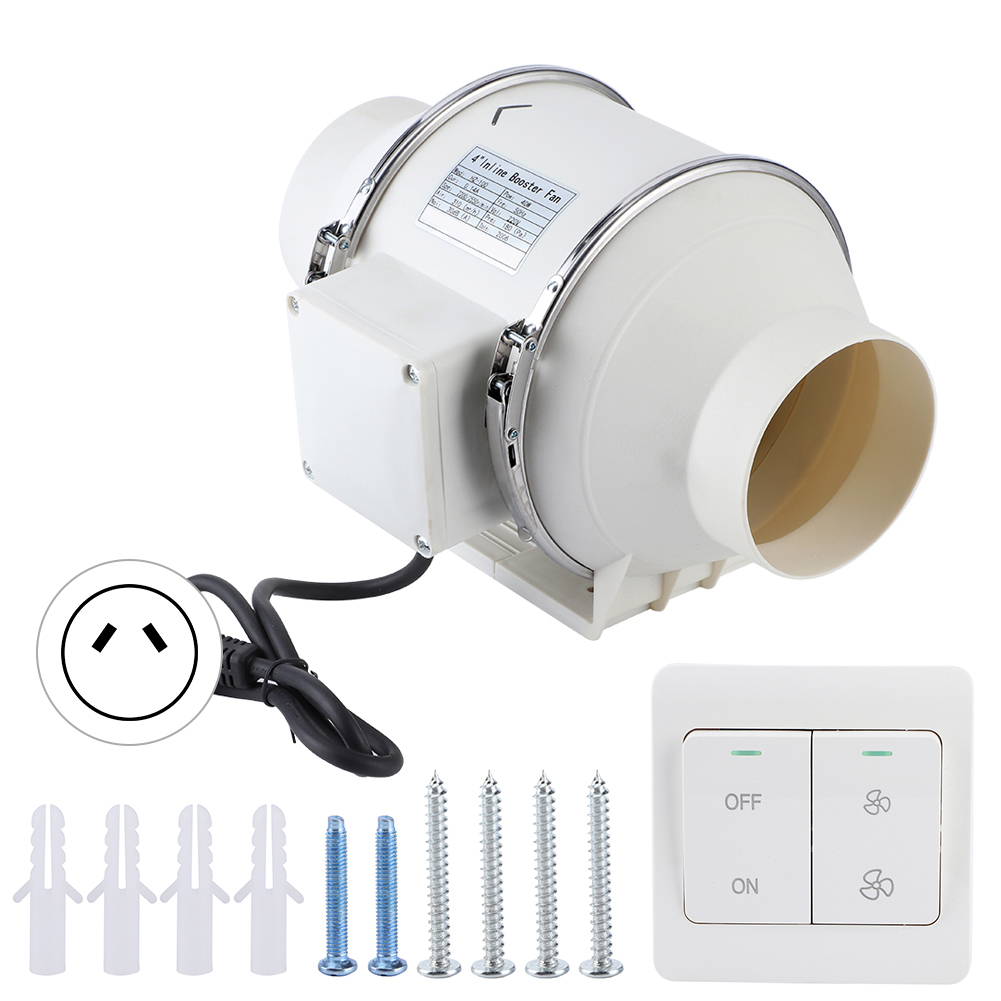 Hocheffizienter Inline-badezimmerlüfter (10 Cm) 40 W