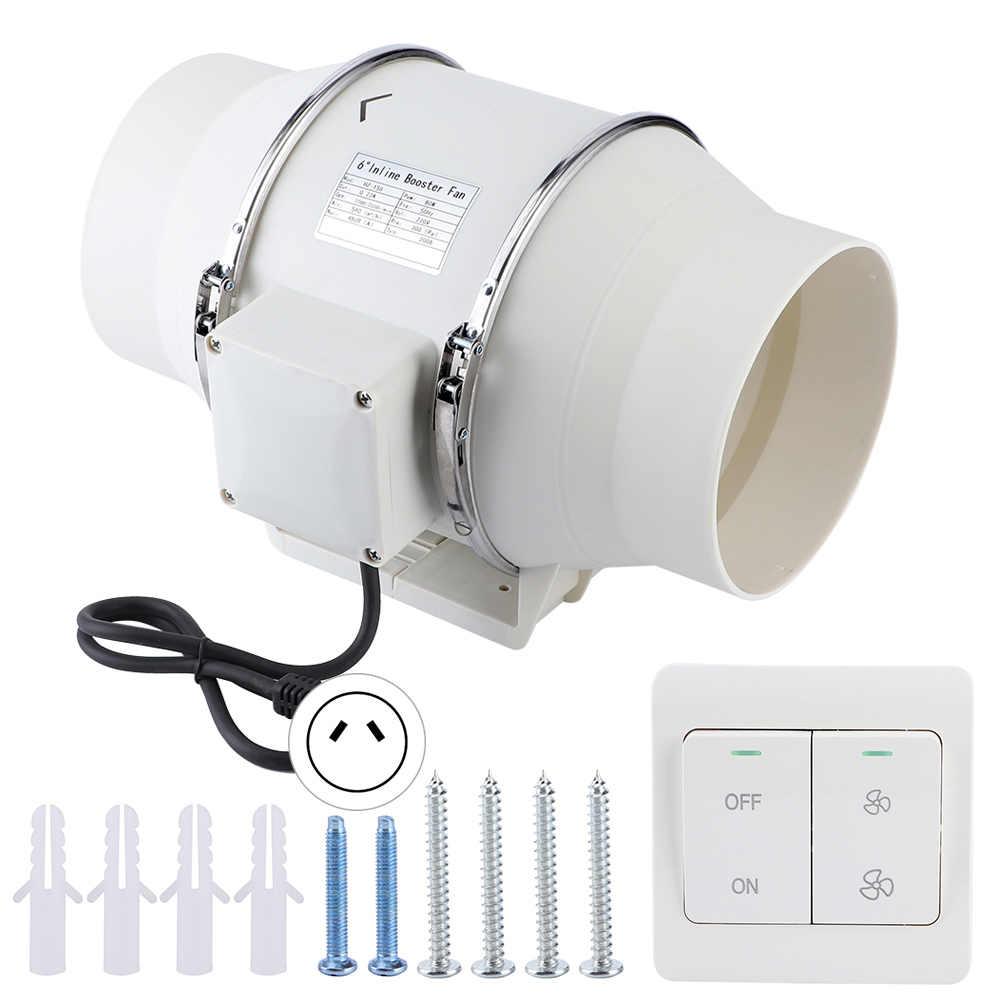 Hocheffizienter Inline-badezimmerlüfter (15 Cm) 80 W