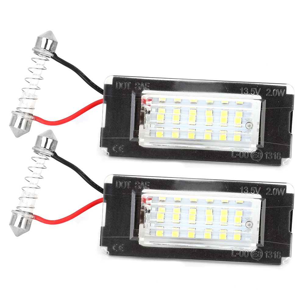 1 Paar 18 Smd 12v Leds Für Die Kennzeichenbeleuchtung, Kompatibel Mit Mini Cooper R56 R57 R58 R59 2006-2014