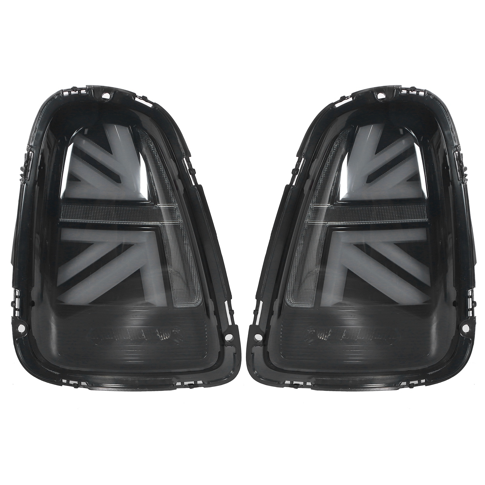 Vland Led-rückleuchten Für Jcw Union Jack, Getönte Gläser, Kompatibel Mit R56 R57 R58 R59 Lci 2011-2015