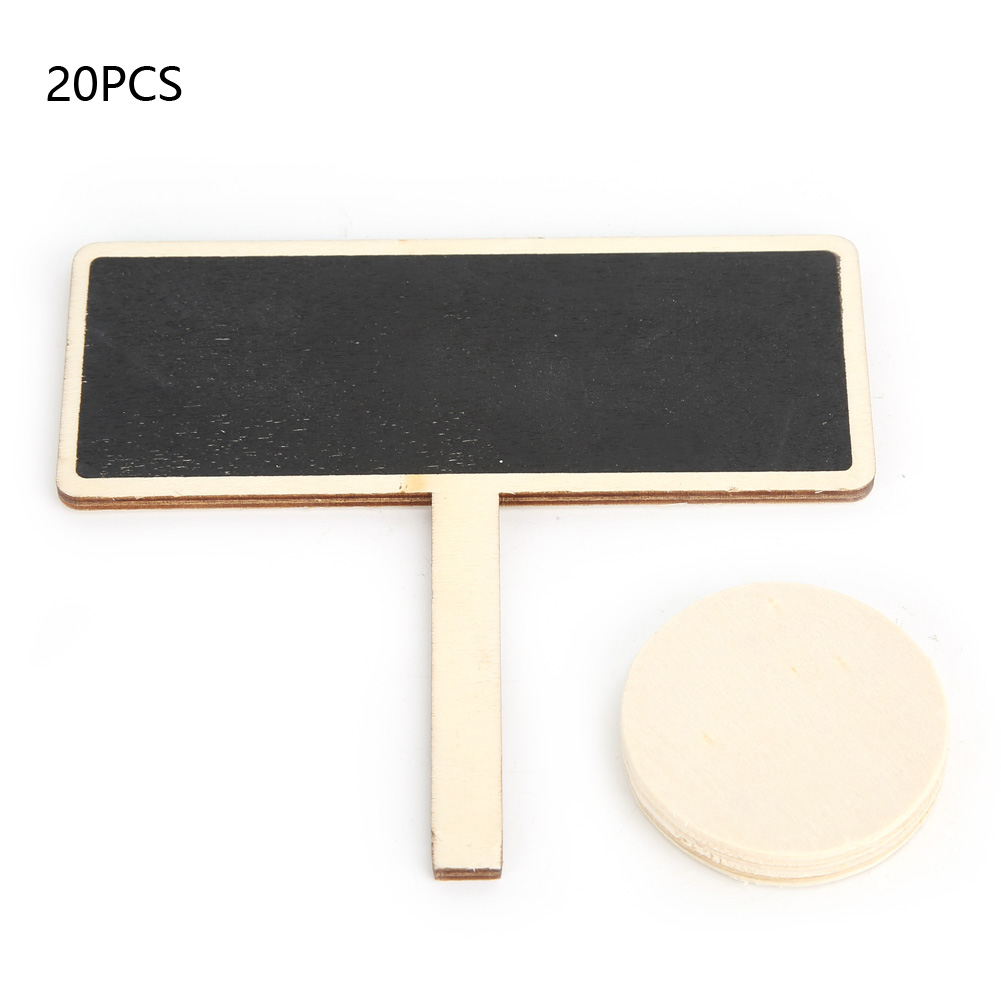 Set Aus 20 Mini-holztafeln Mit Pflanzenetiketten, Für Garten- Und Hochzeitsdekoration.