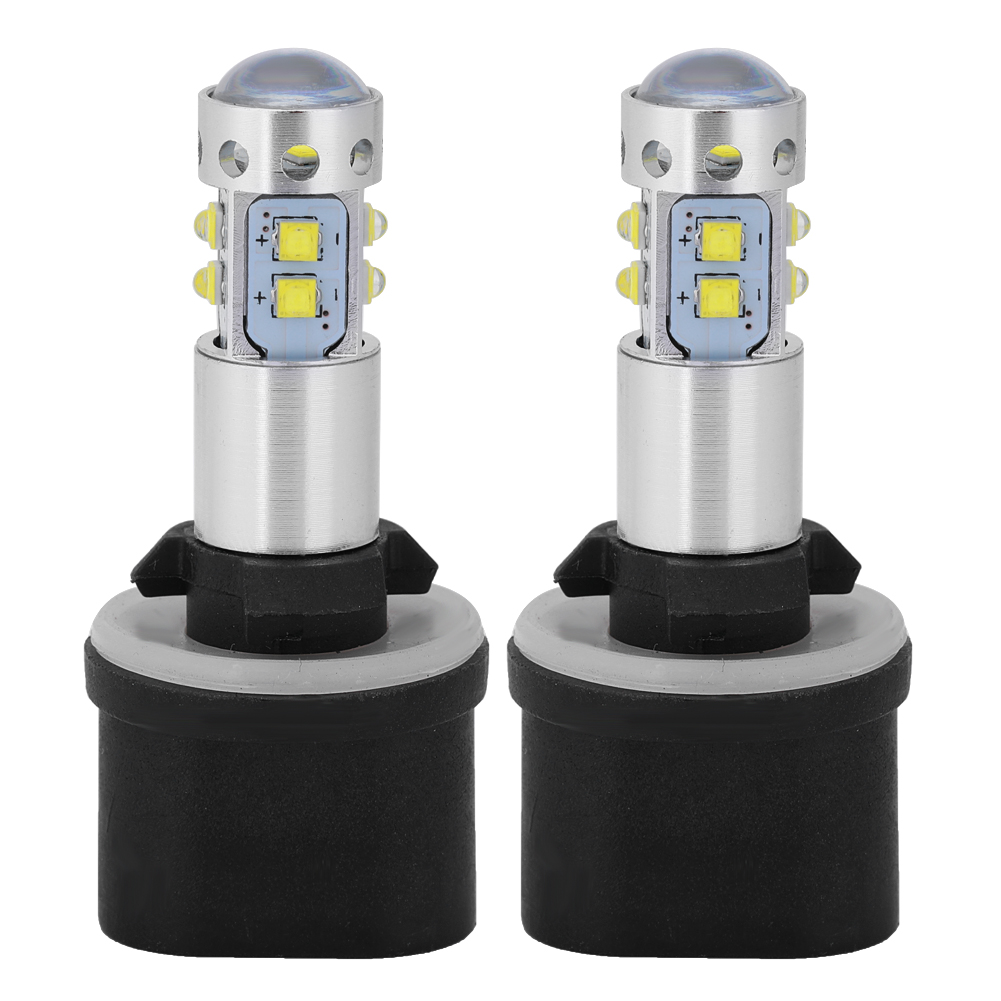 2 Weiße Led-lampen 880 899 6000k 50w Für Scheinwerfer, Nebelscheinwerfer Und Tagfahrlicht